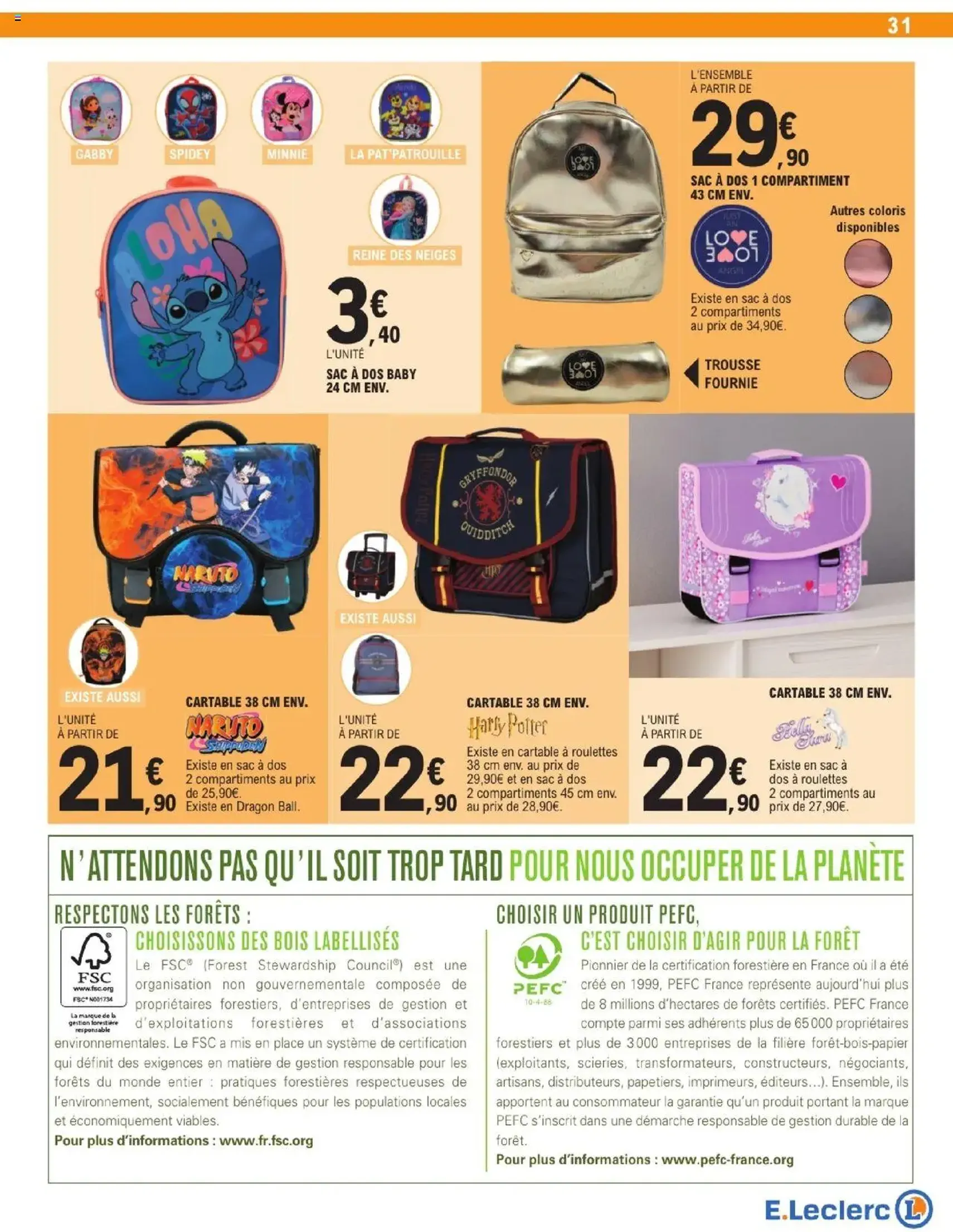 E.Leclerc catalogue semaine 34 - brochure valable à partir du 12/08/2025, page 31 sur 40
