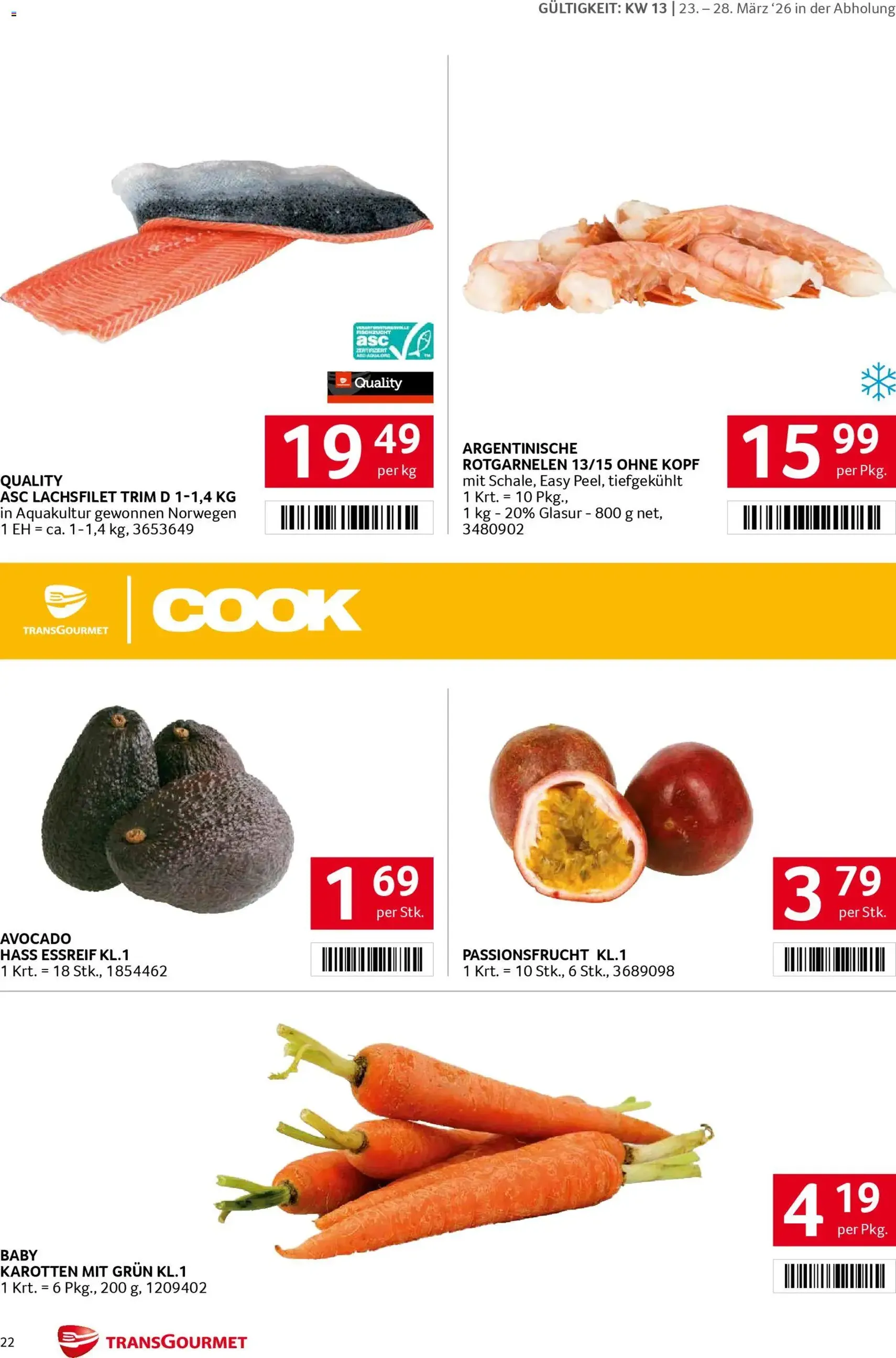 Transgourmet Flugblatt - Gültiger Prospekt ab 23.03.2026, Seite 22 von insgesamt 32