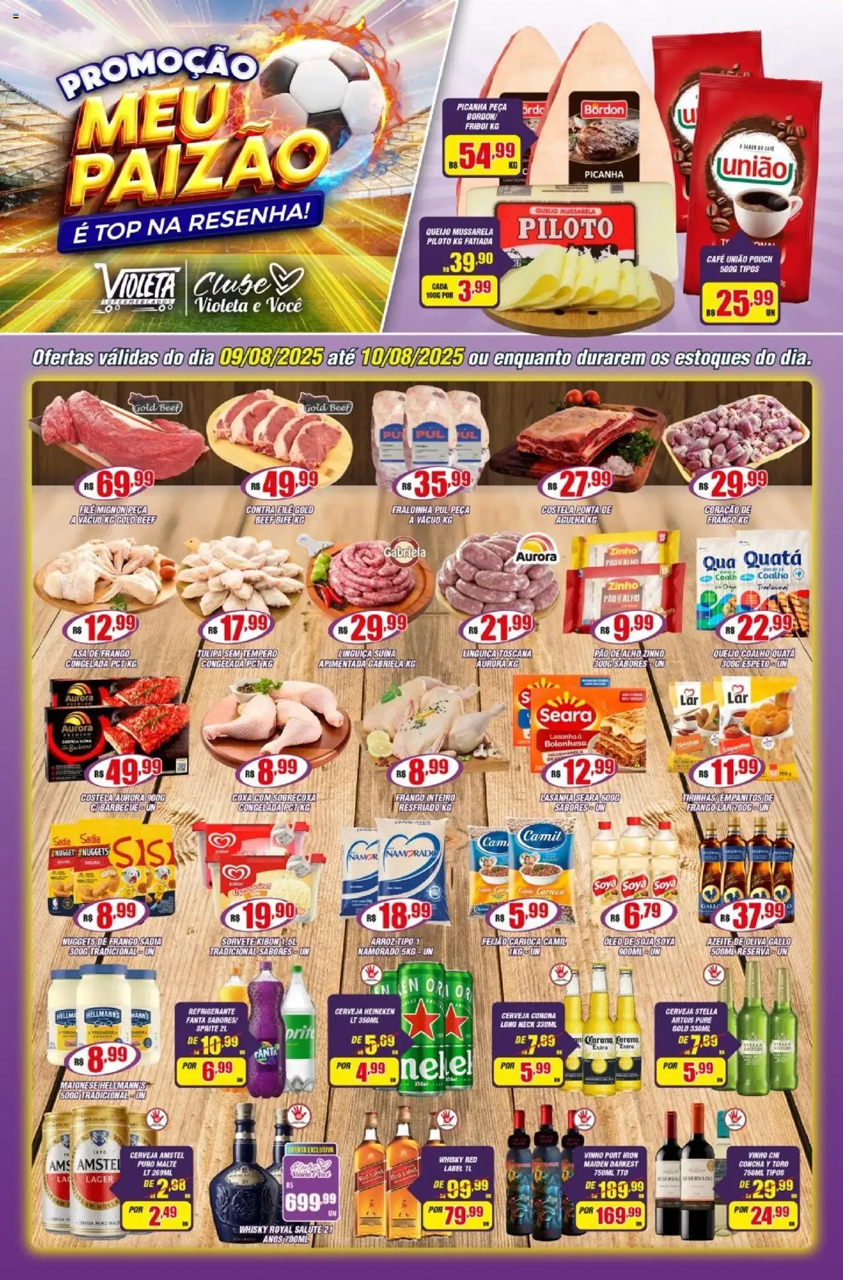 Violeta Supermercados - Ofertas da semana - folheto válido a partir de 09/08/2025 página 1 de 4