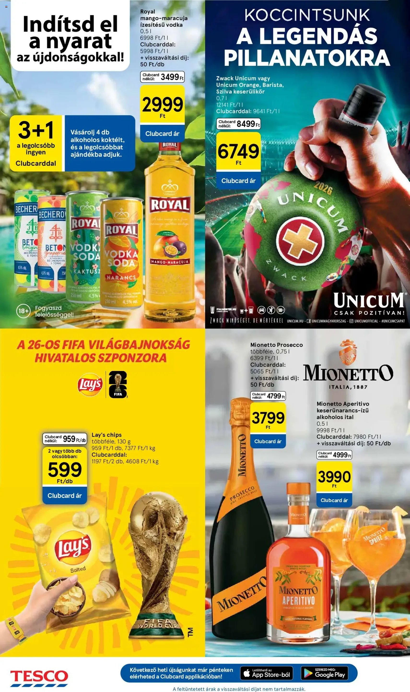 Tesco aktuális akciós újság - 2026.06.18. érvényes szórólap 28 oldal 38 oldalból