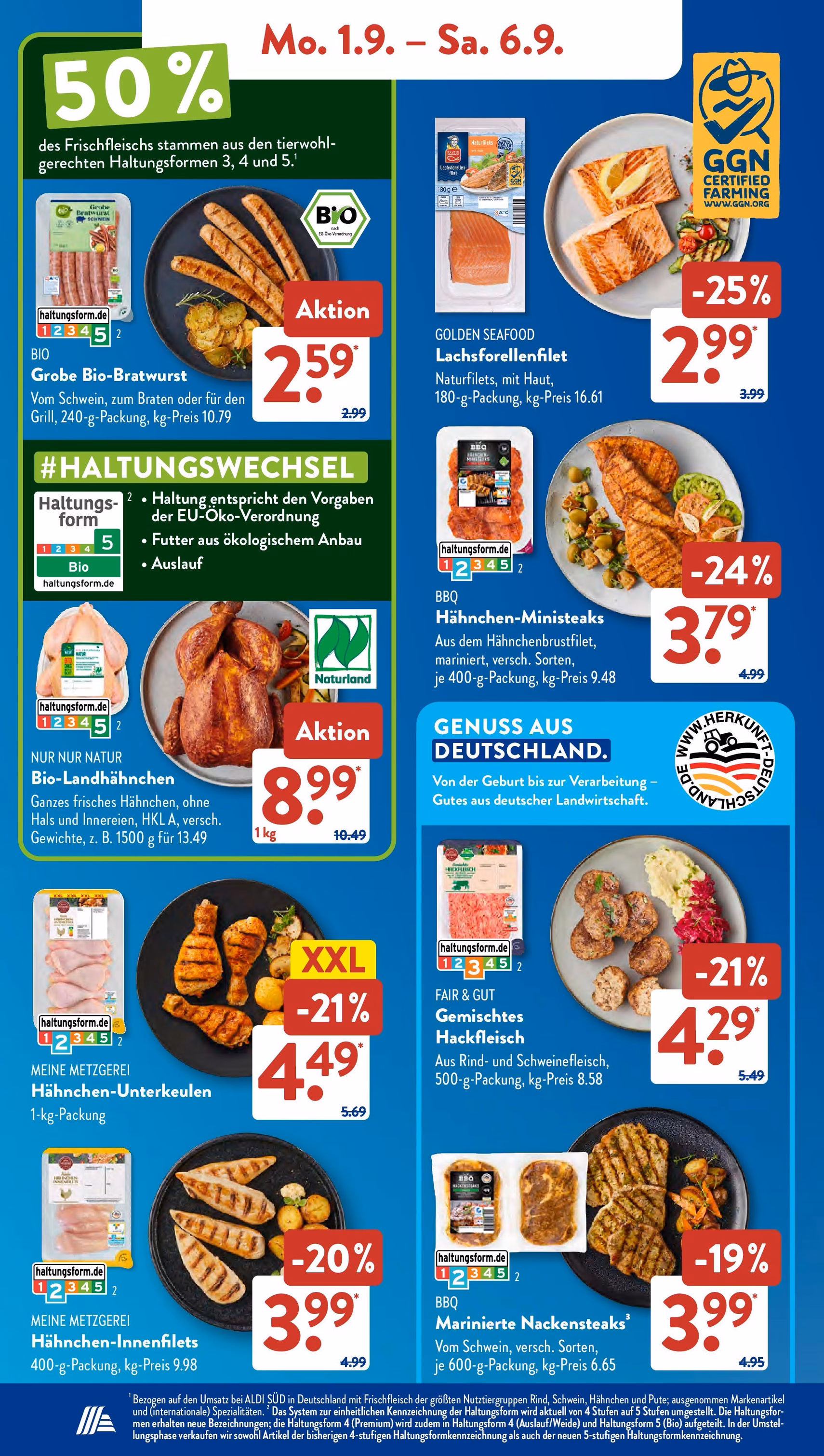 Aldi Süd Prospekt - Gültiger Prospekt ab 01.08.2025, Seite 6 von insgesamt 45 Aldi Süd Prospekt - Gültiger Prospekt ab 01.08.2025, Seite 6 von insgesamt 45