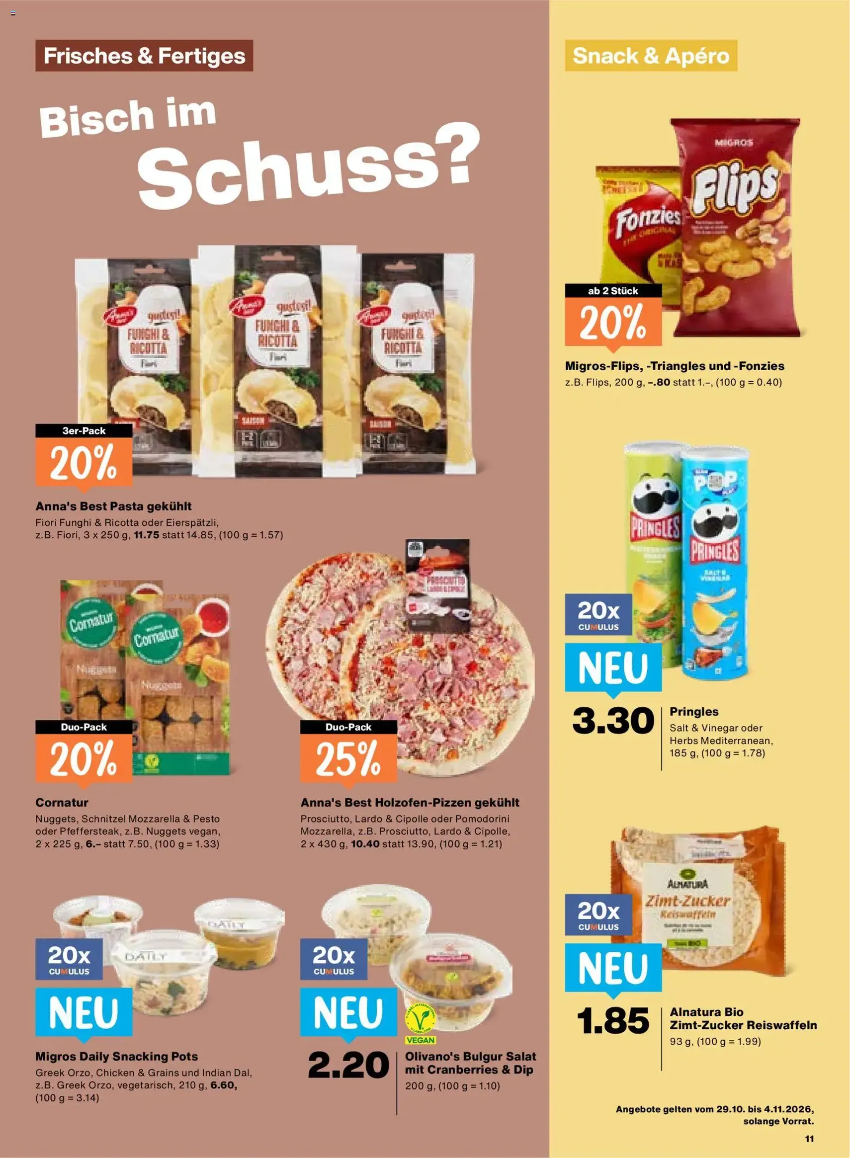 Migros aktionen - Gültiger Prospekt ab 29.10.2026, Seite 11 von insgesamt 24