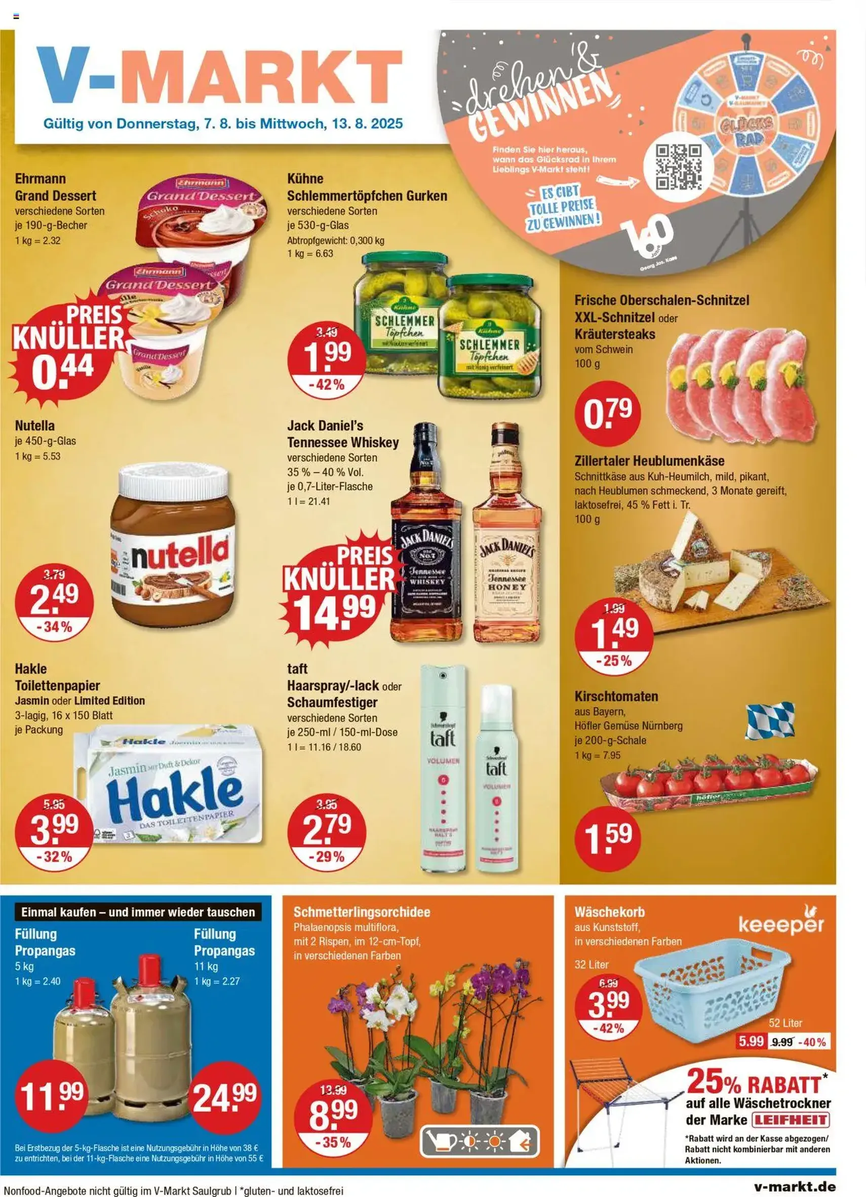 V-Markt - Oberpfalz - Gültiger Prospekt ab 07.08.2025, Seite 1 von insgesamt 22