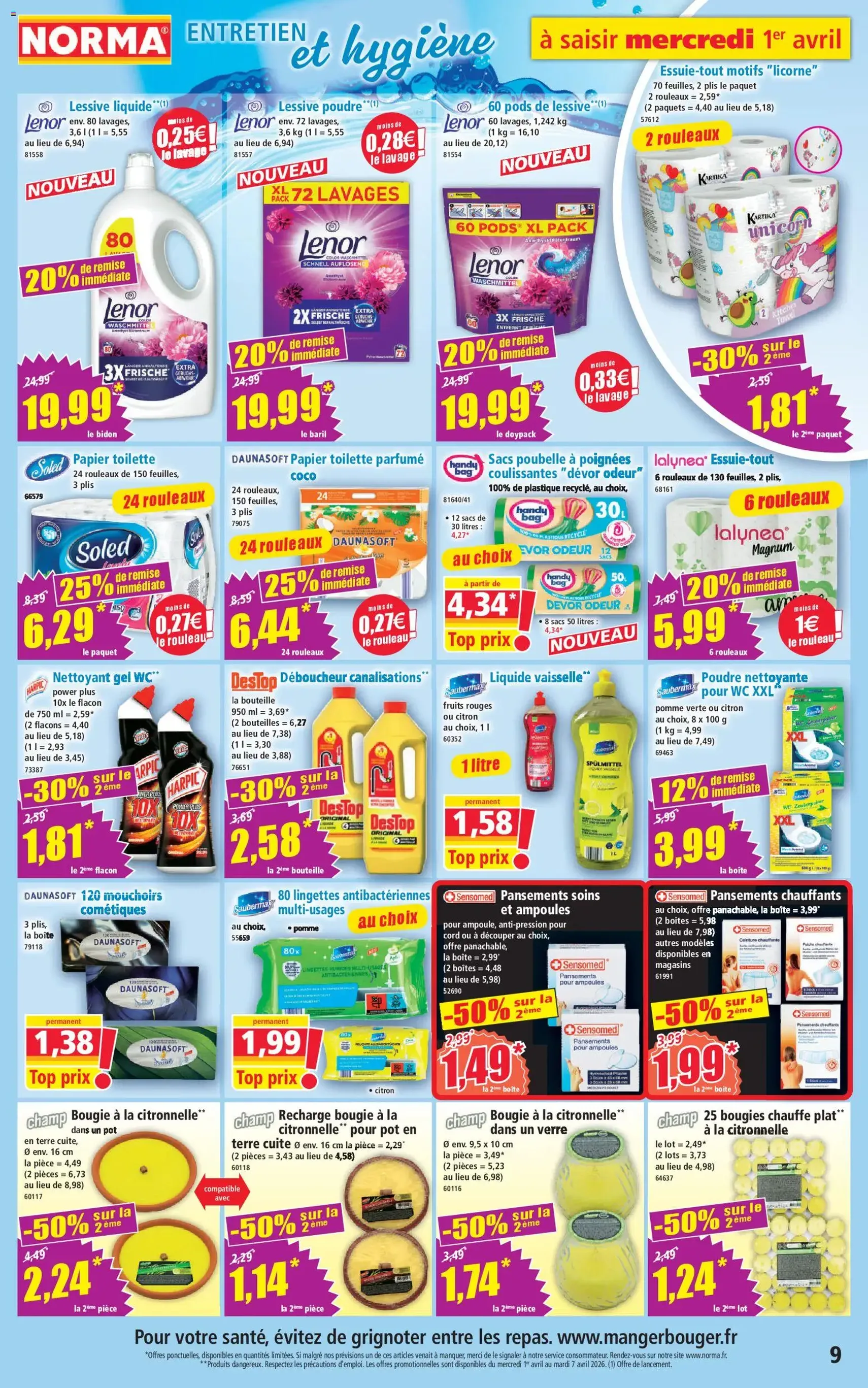 Norma catalogue - brochure valable à partir du 01/04/2026, page 9 sur 14