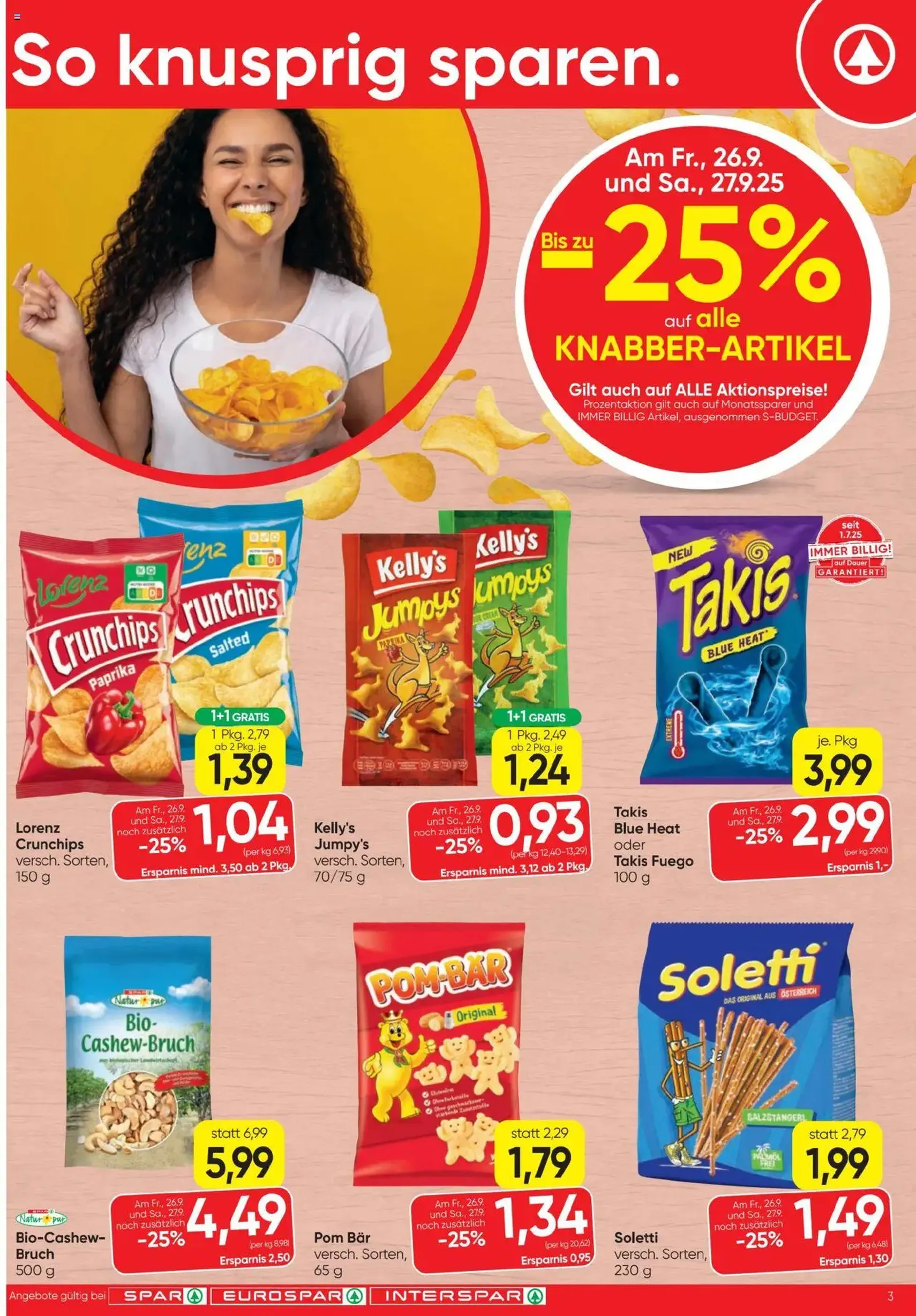 Spar Flugblatt - Gültiger Prospekt ab 25.09.2025, Seite 3 von insgesamt 24