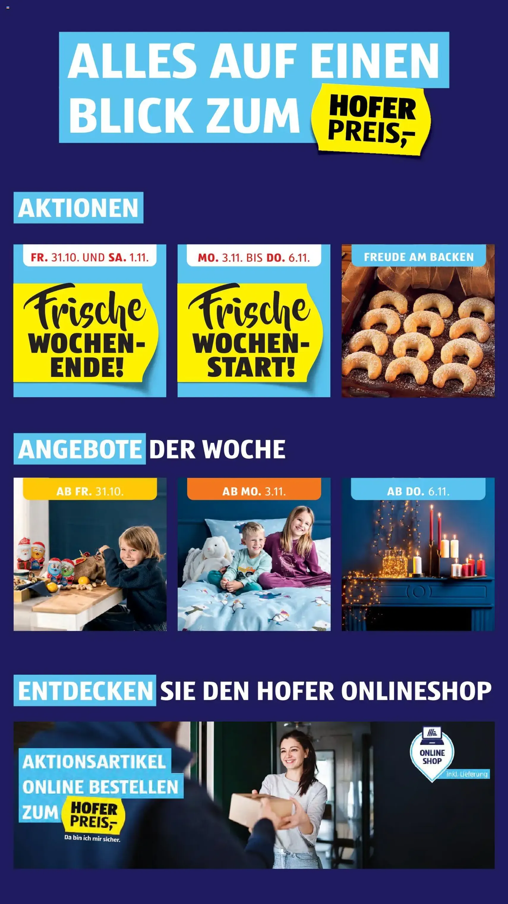 Hofer Flugblatt - Gültiger Prospekt ab 30.10.2025, Seite 2 von insgesamt 45