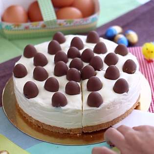 Recipe preview Easy homemade Easter Egg Cheesecake