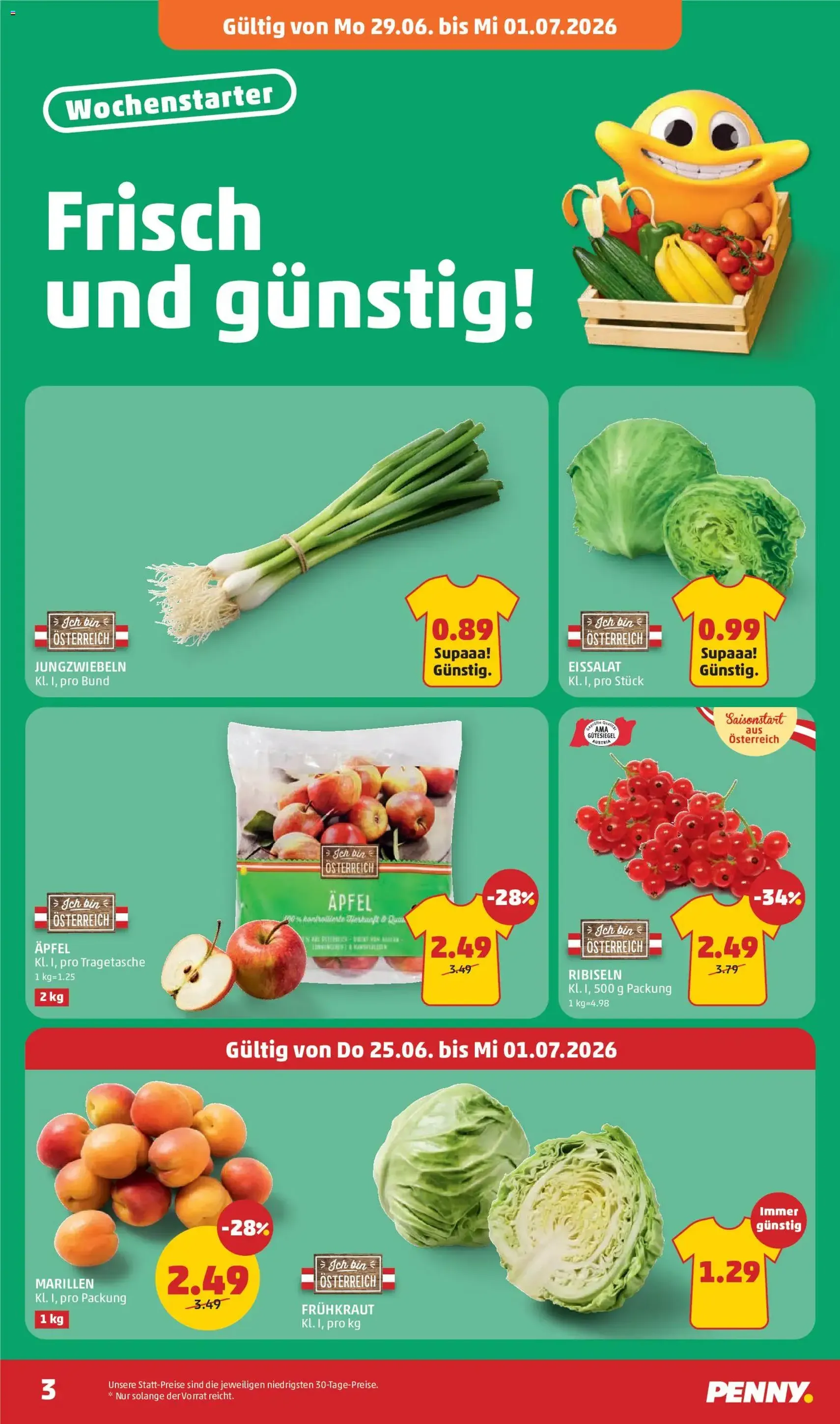 Penny Markt Flugblatt - Gültiger Prospekt ab 25.06.2026, Seite 3 von insgesamt 28