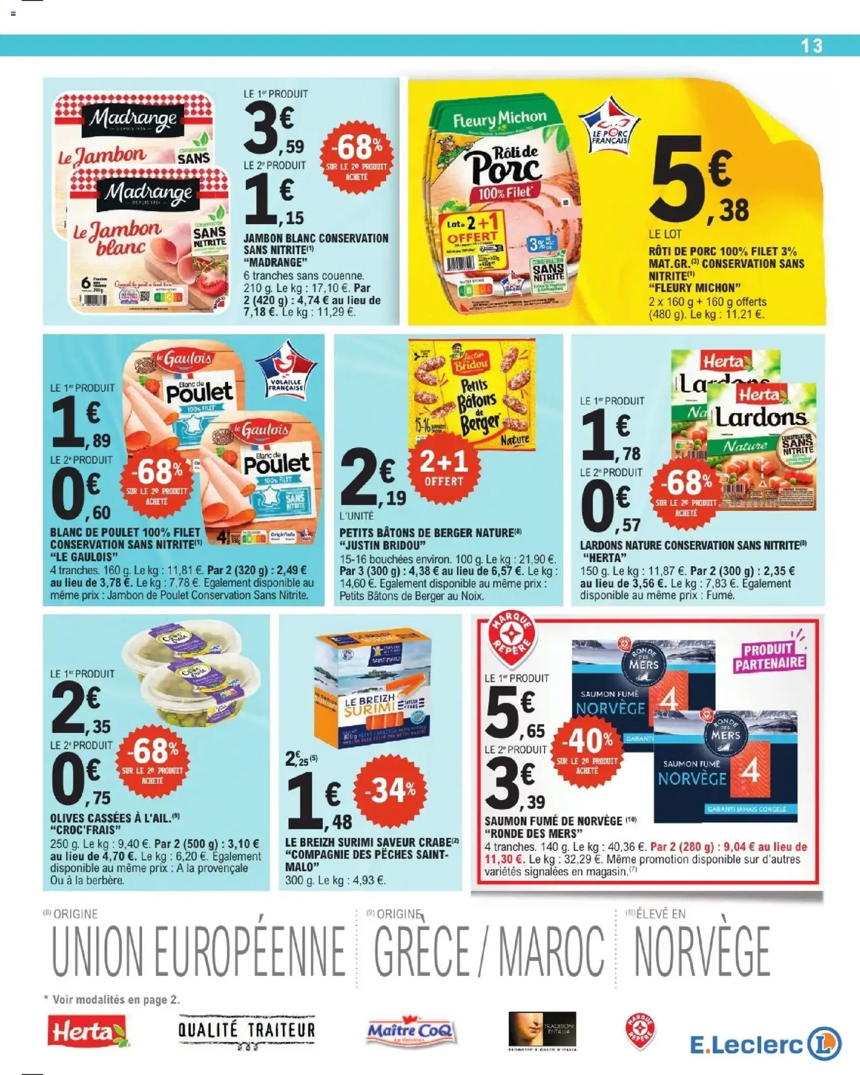 E.Leclerc catalogue de la semaine 17 - brochure valable à partir du 21/04/2026, page 13 sur 44