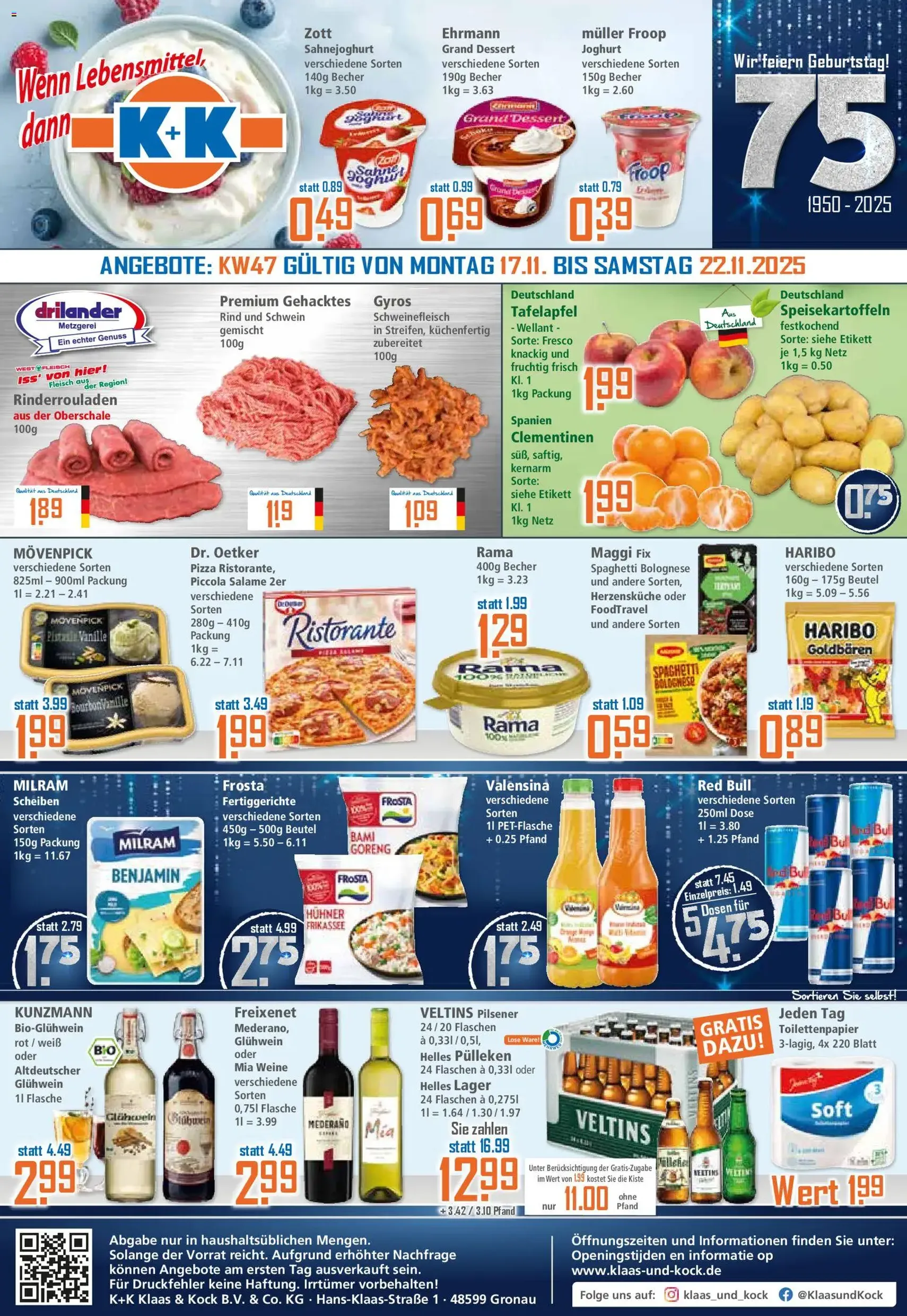 Klaas & Kock Prospekt - Gültiger Prospekt ab 17.11.2025, Seite 1 von insgesamt 12