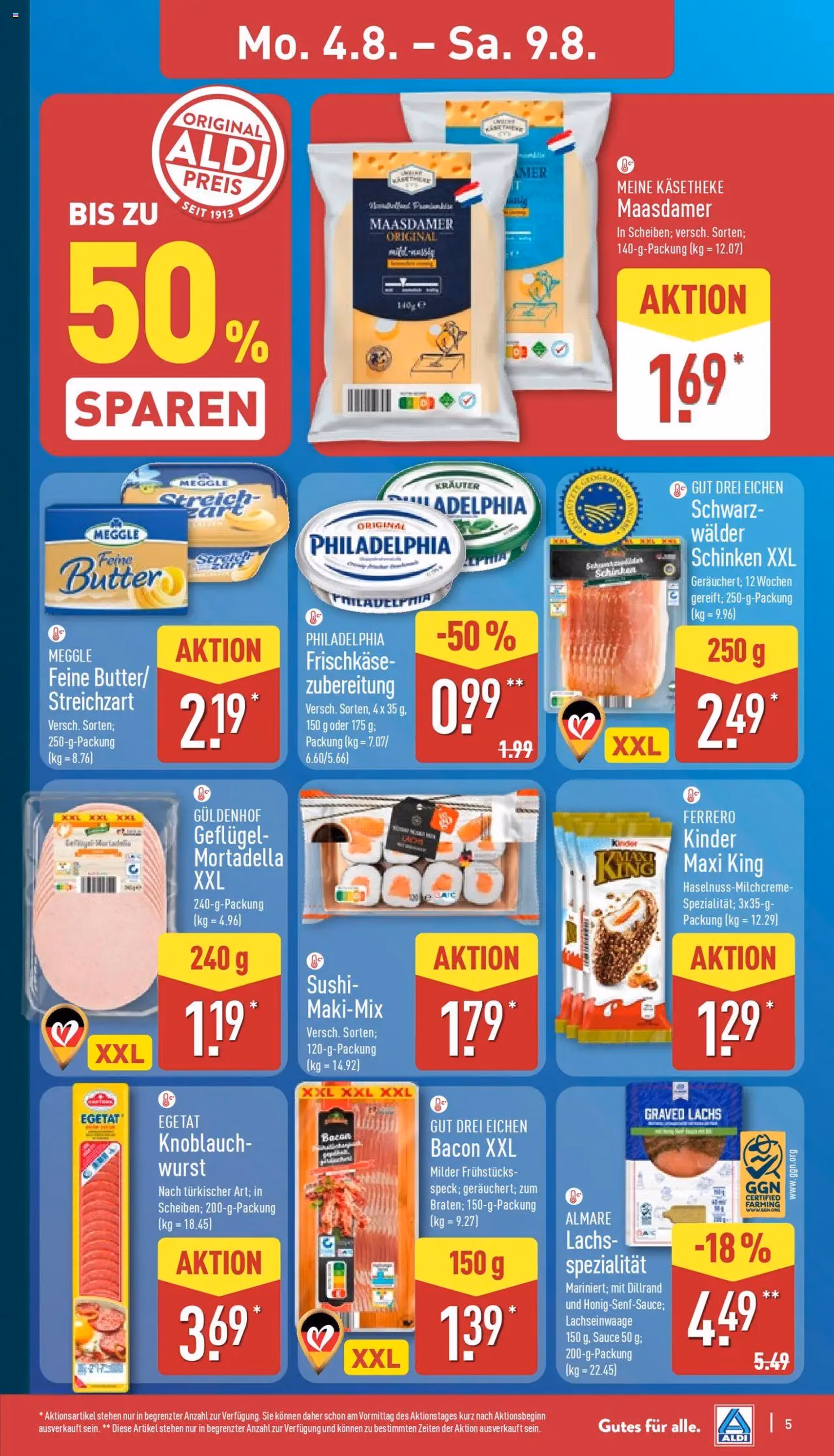 Aldi Prospekt - Gültiger Prospekt ab 04.08.2025, Seite 5 von insgesamt 44 Aldi Prospekt - Gültiger Prospekt ab 04.08.2025, Seite 5 von insgesamt 44