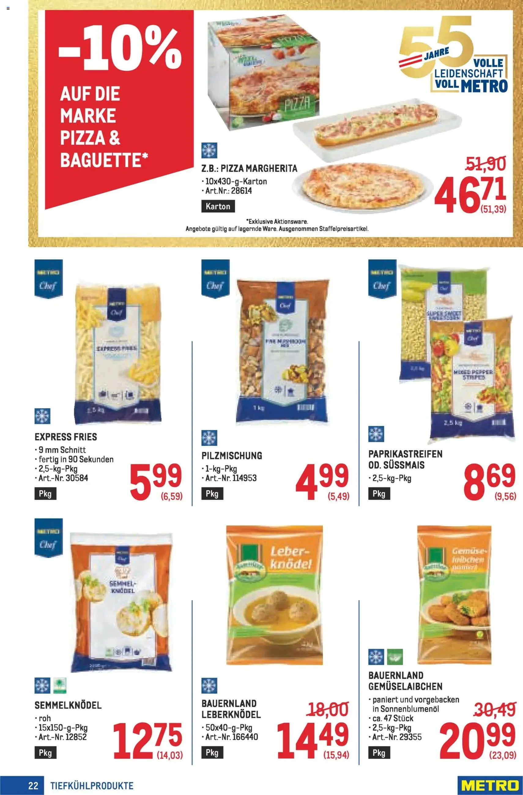 Metro angebote Profi - Gültiger Prospekt ab 16.04.2026, Seite 22 von insgesamt 64