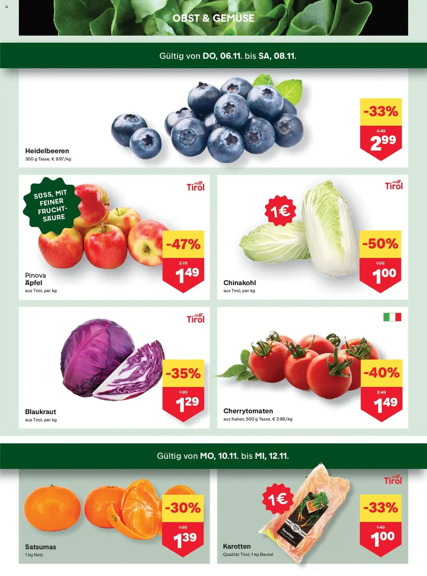 MPREIS Flugblatt - Gültiger Prospekt ab 06.11.2025, Seite 2 von insgesamt 12