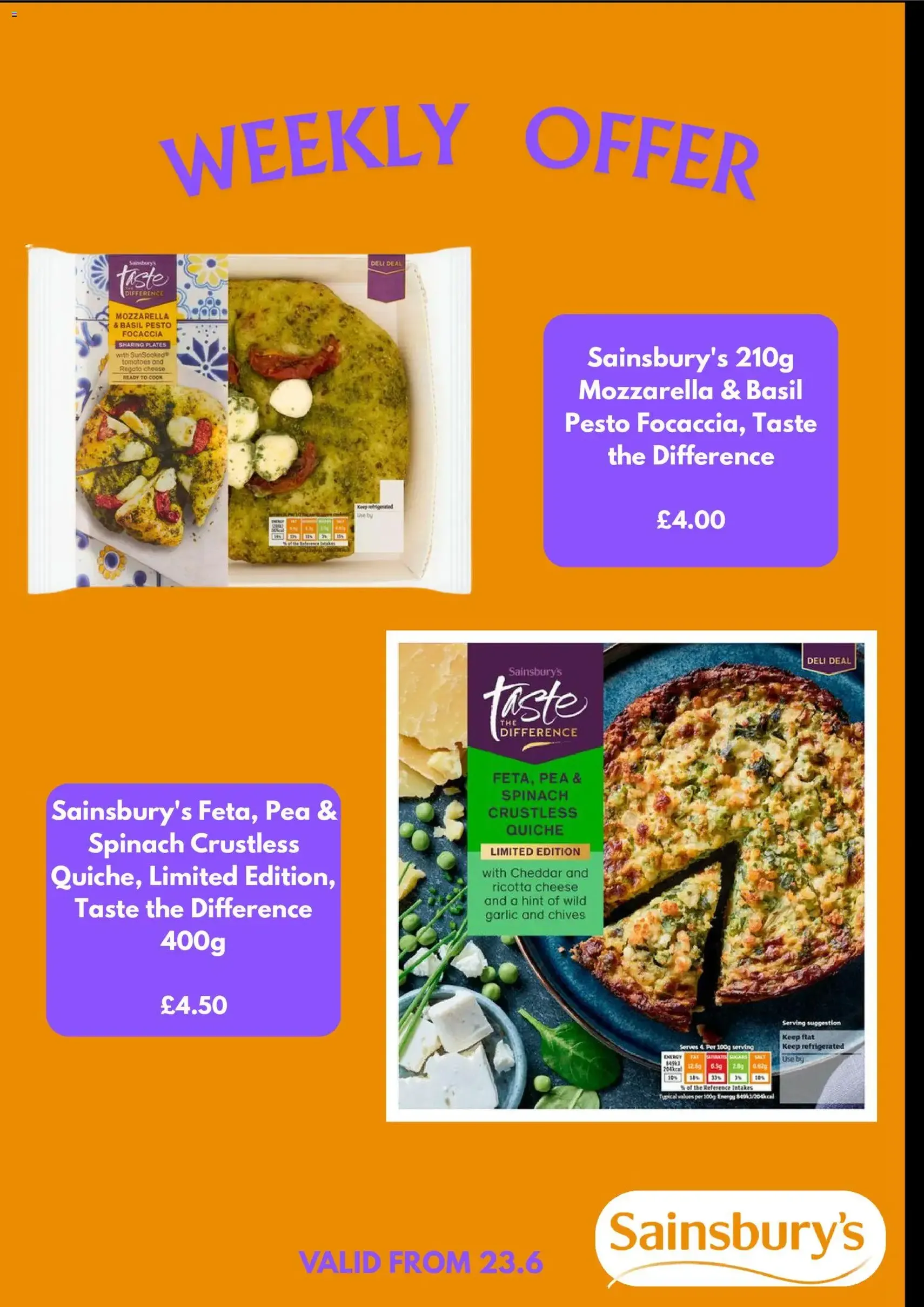 Sainsbury's - Offers - valid flyer from 23/06/2026, page 3 of 5
