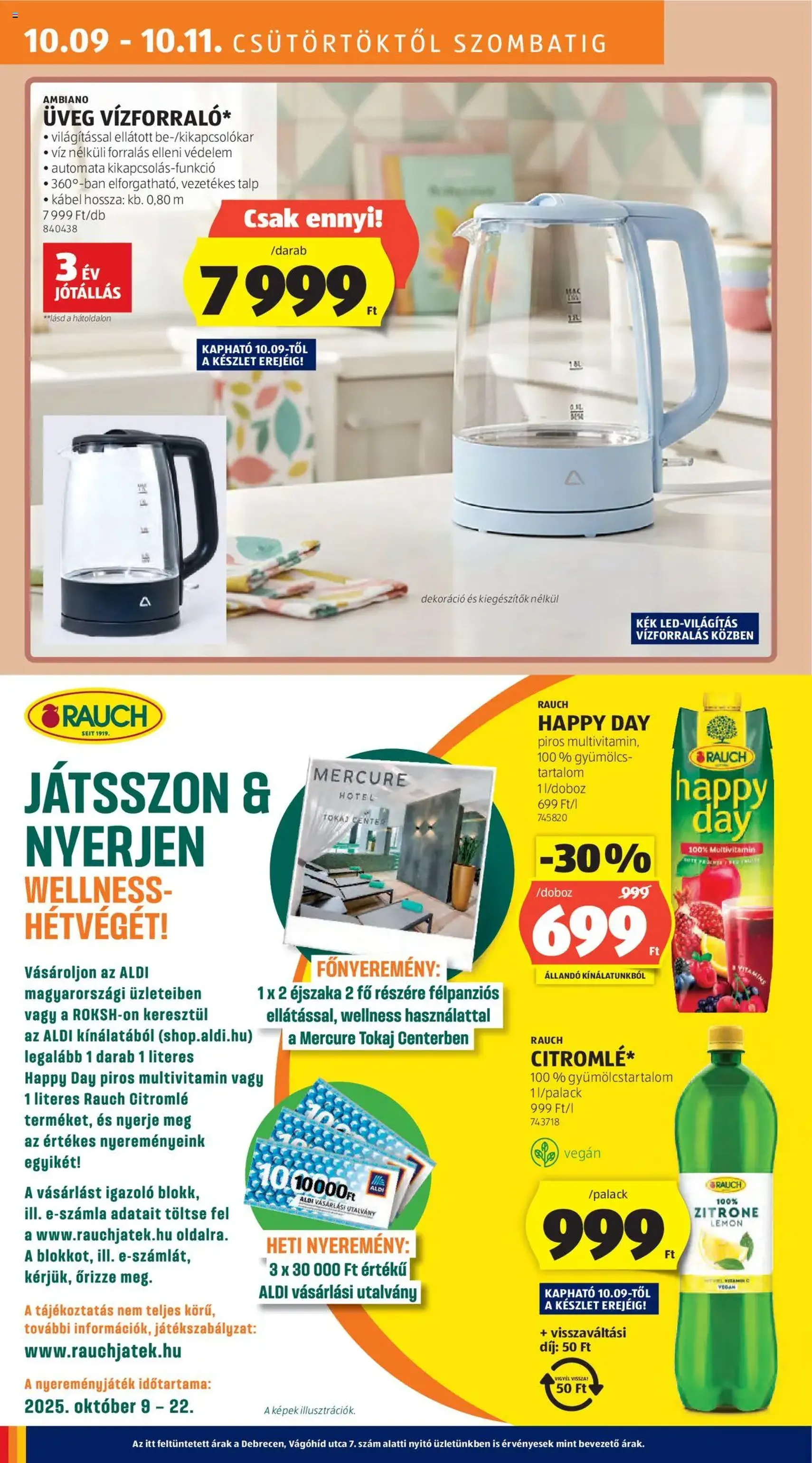 Aldi Akciós újság - 2025.10.09. érvényes szórólap 20 oldal 48 oldalból Aldi Akciós újság - 2025.10.09. érvényes szórólap 20 oldal 48 oldalból