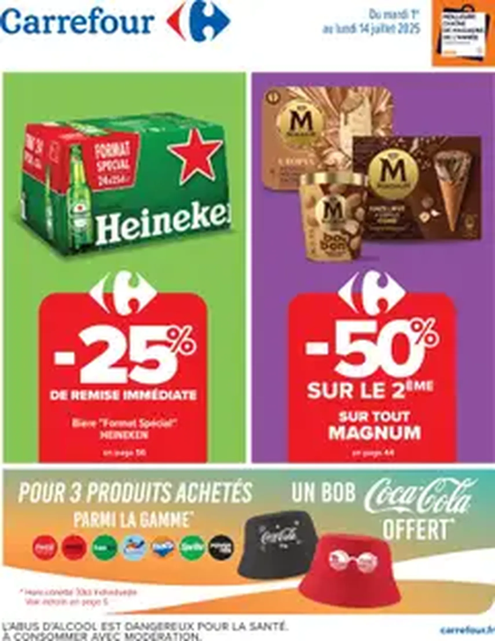 Carrefour catalogue semaine 27 - brochure valable à partir du 01/07/2025, page 1 sur 1