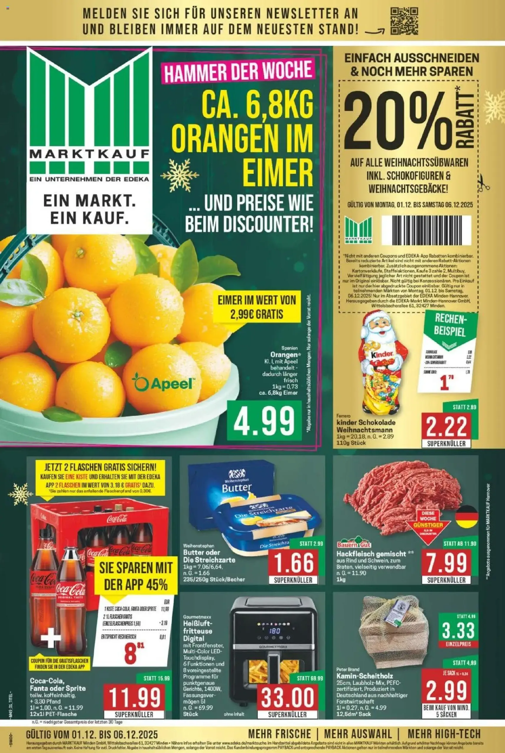 Marktkauf Prospekt - Gültiger Prospekt ab 01.12.2025, Seite 1 von insgesamt 35