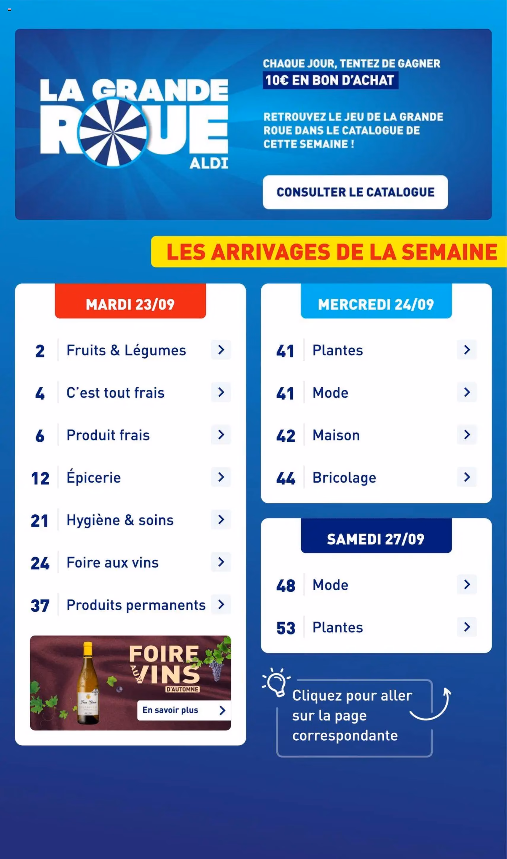 Aldi catalogue semaine 39 - brochure valable à partir du 23/09/2025, page 3 sur 57 Aldi catalogue semaine 39 - brochure valable à partir du 23/09/2025, page 3 sur 57