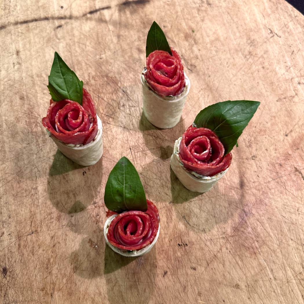 Tortillové růžičky