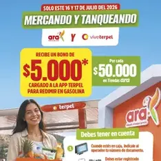 Vista previa del folleto Ara catálogo mercando y tanqueando válido desde 16/07/2026