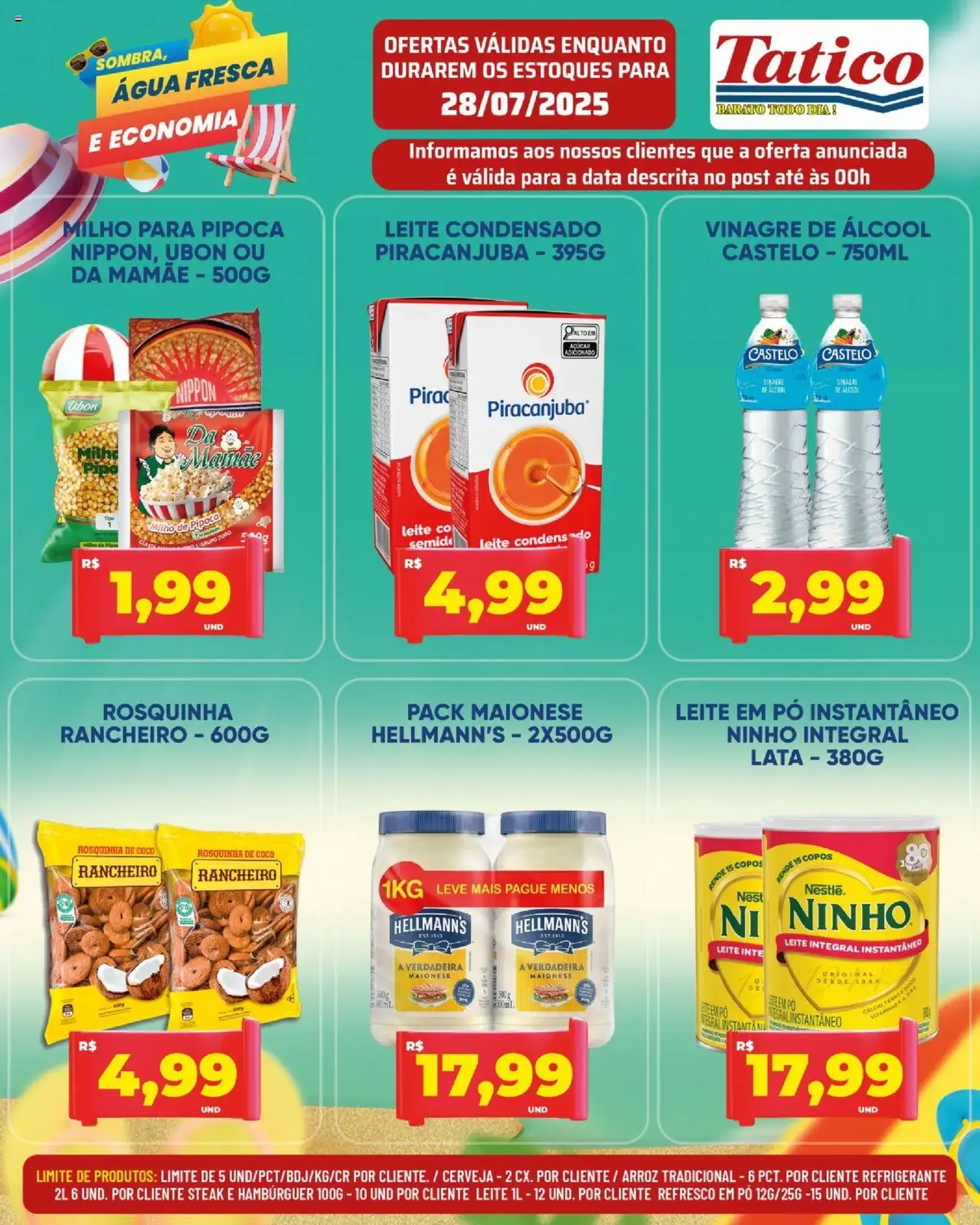 Tatico - Ofertas do Dia - folheto válido a partir de 28/07/2025 página 3 de 50 Tatico - Ofertas do Dia - folheto válido a partir de 28/07/2025 página 3 de 50