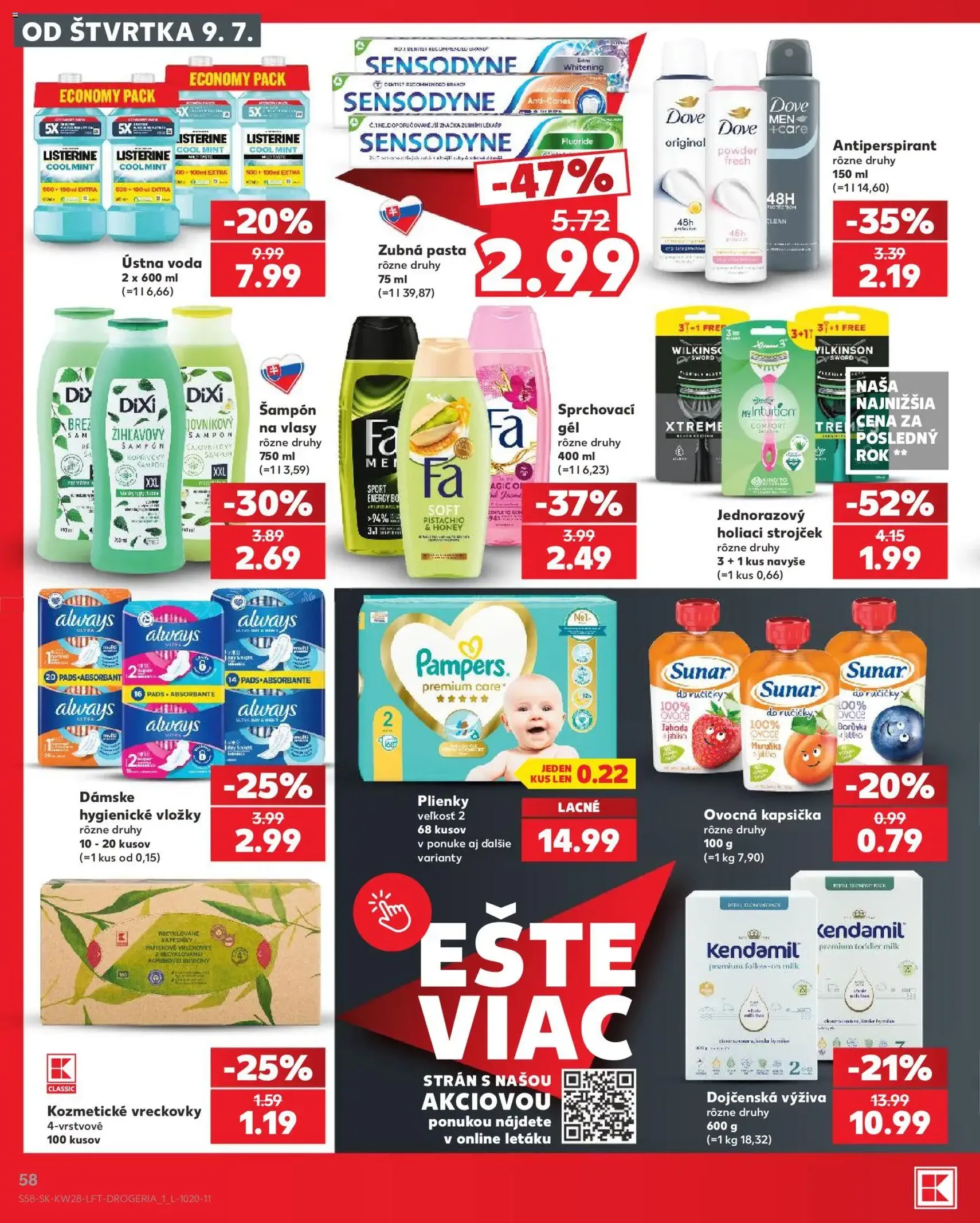 Kaufland SK akciós újság - 2026.07.09. érvényes szórólap 58 oldal 82 oldalból