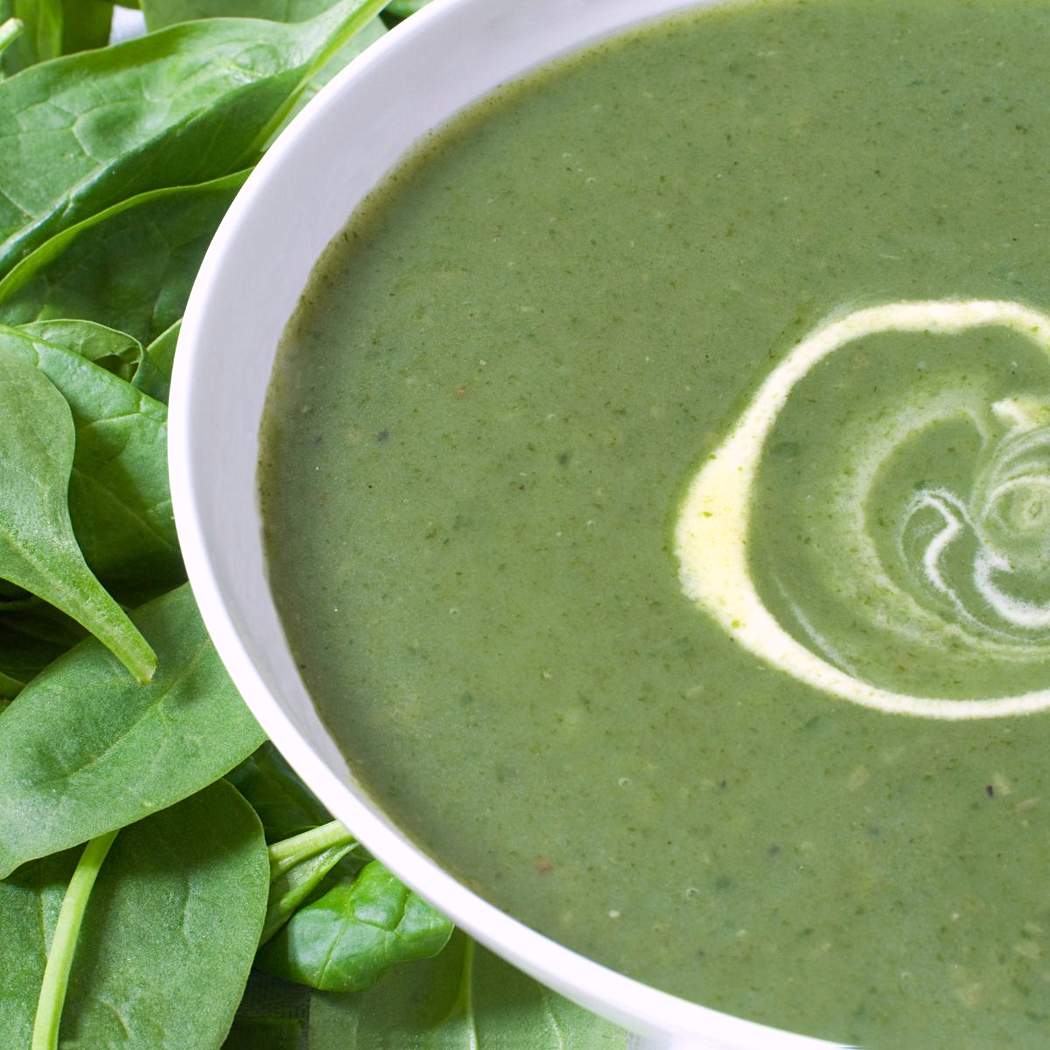 Zuppa di spinaci con patate
