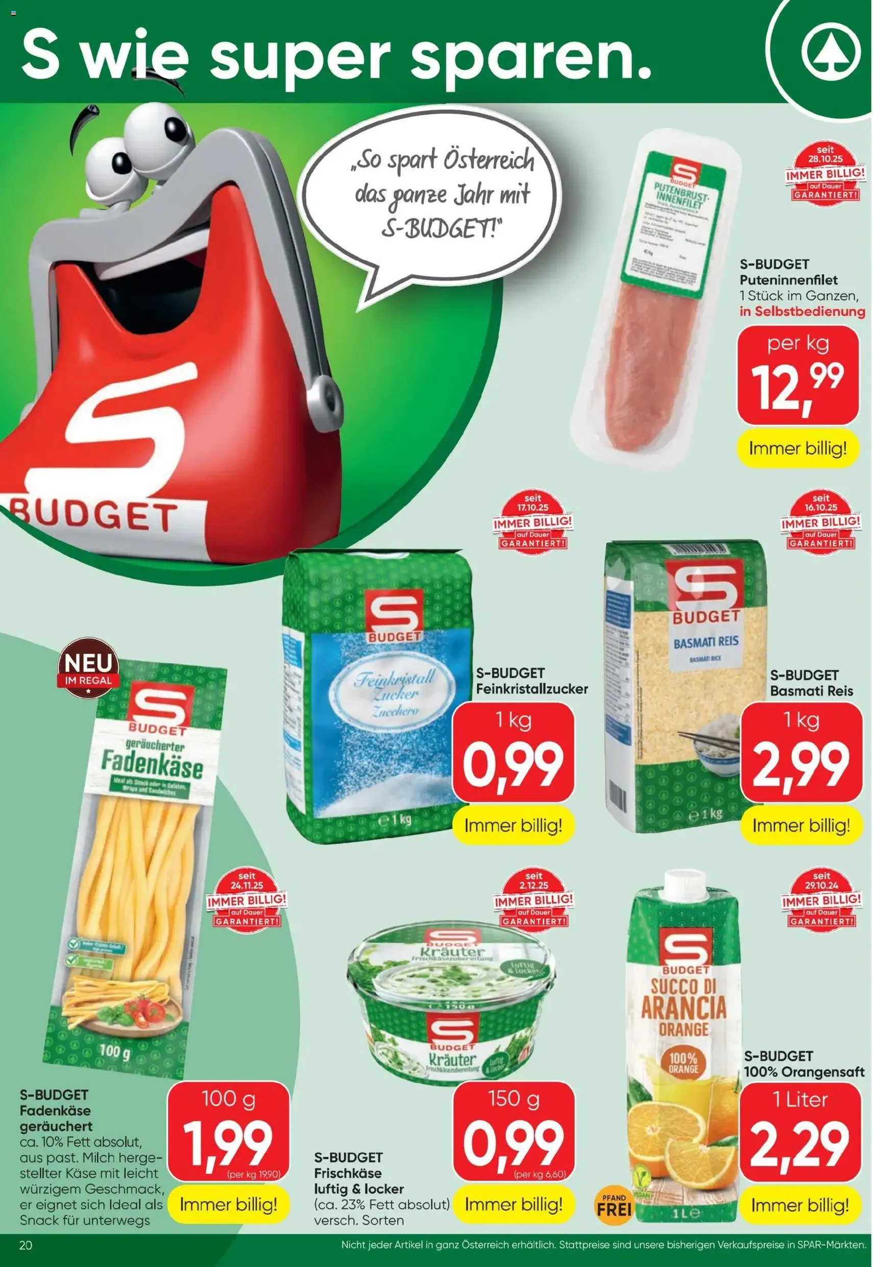 Spar Flugblatt - Gültiger Prospekt ab 02.01.2026, Seite 20 von insgesamt 24