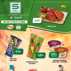 Sintra leták - náhľad letáku platný od 20.08.2026