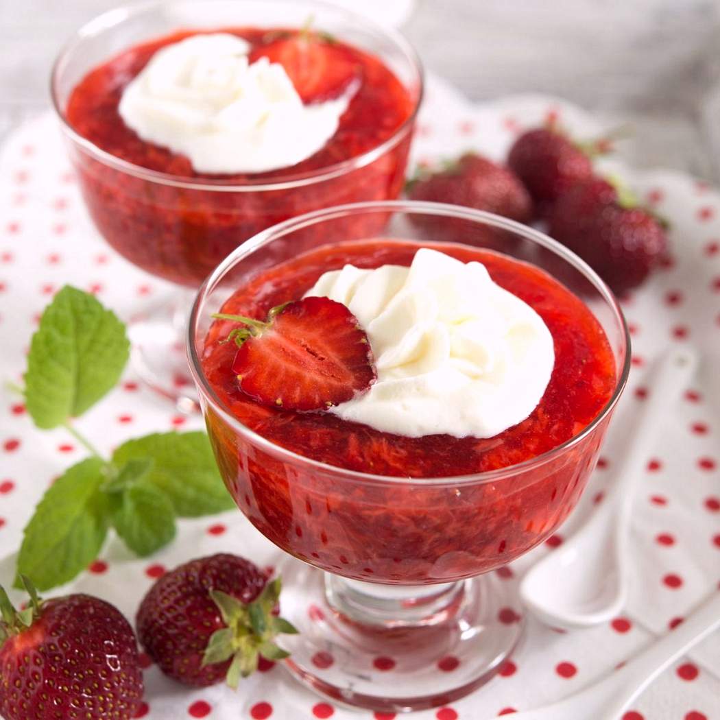 Gelatina di fragole fatta in casa