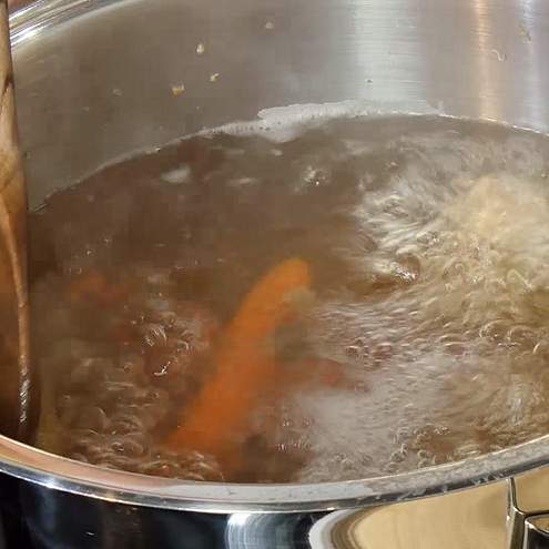 Minestra di semolino - procedimento 1