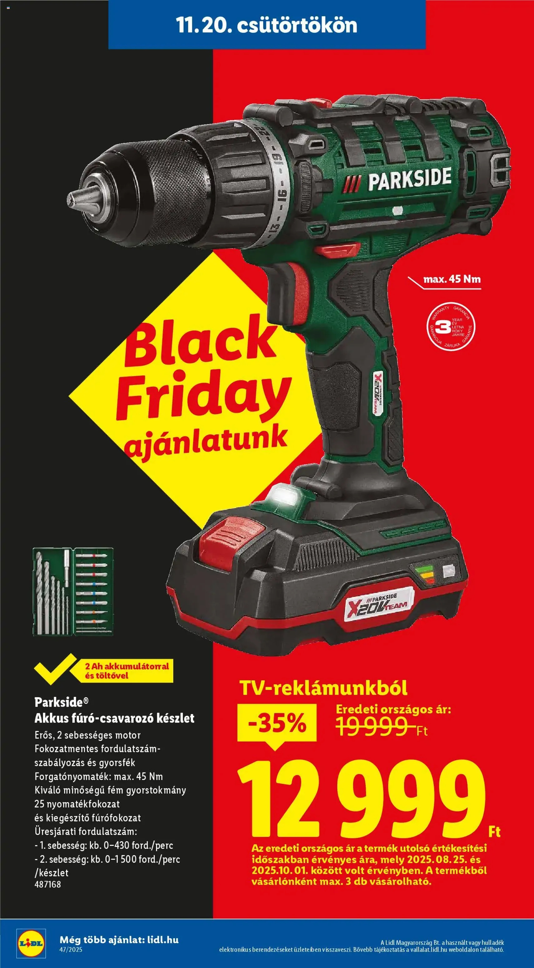 Lidl Black Friday - 2025.11.20. érvényes szórólap 24 oldal 66 oldalból