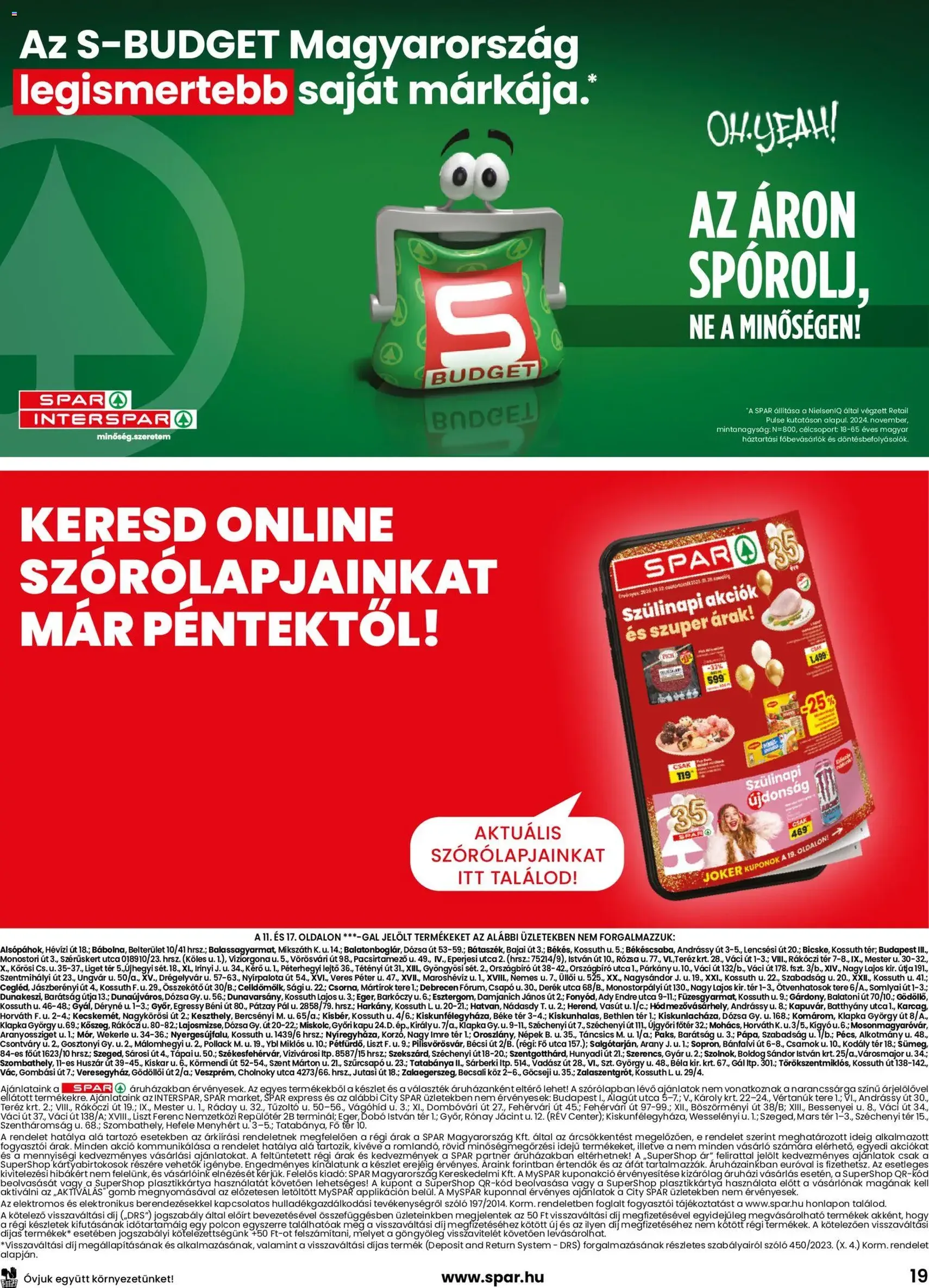 Spar Akciós újság - 2026.01.22. érvényes szórólap 19 oldal 20 oldalból