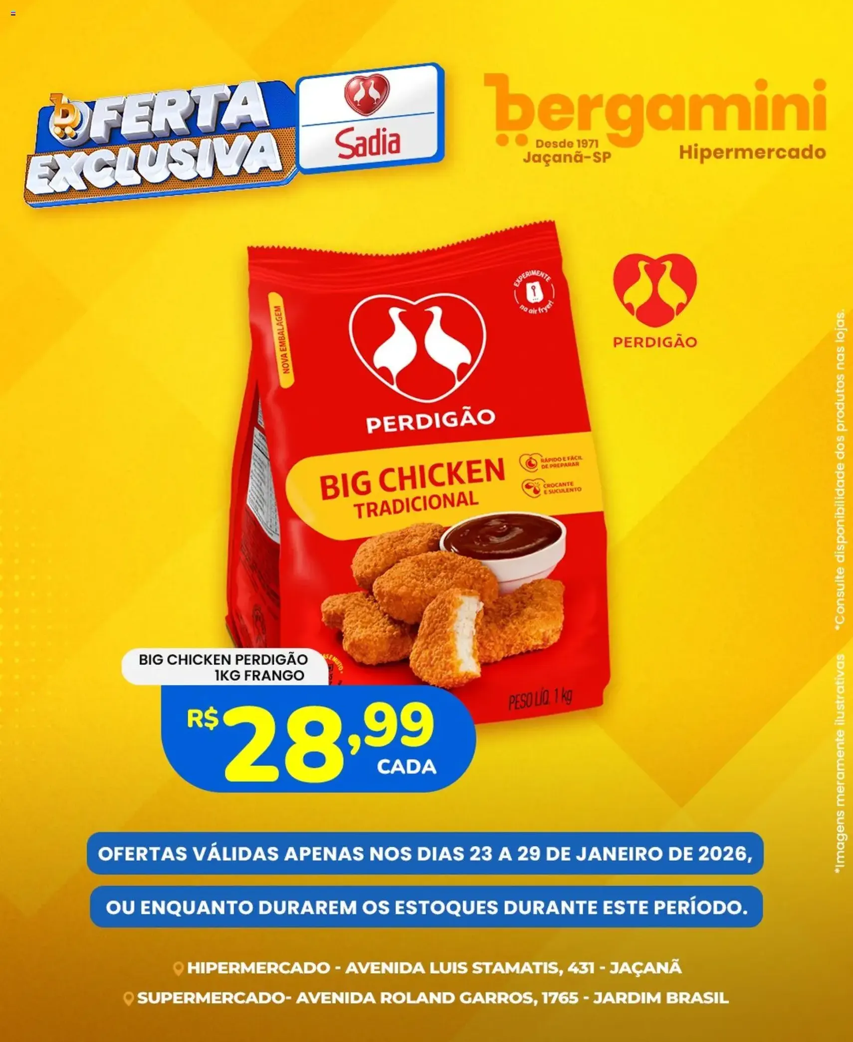 Supermercado Bergamini - Ofertas Sadia e Perdigão - folheto válido a partir de 23/01/2026 página 3 de 7