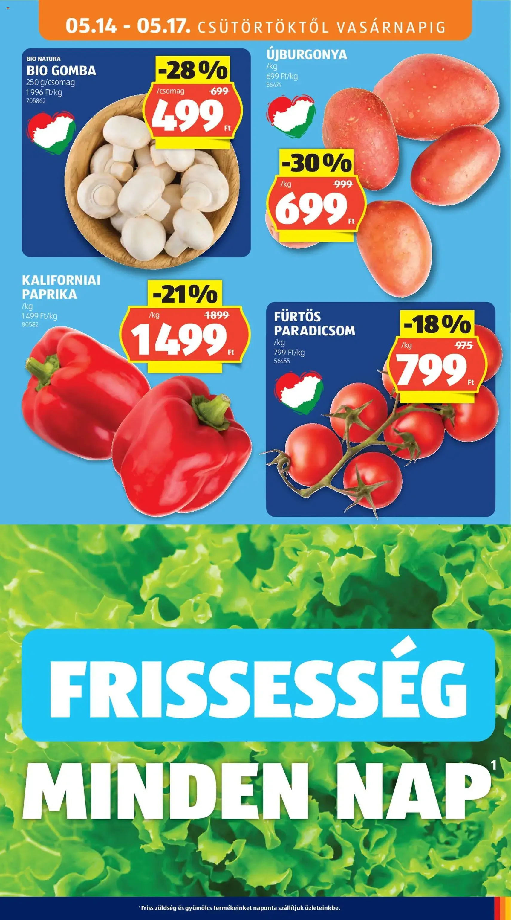 Aldi akciós újság - 2026.05.14. érvényes szórólap 7 oldal 36 oldalból