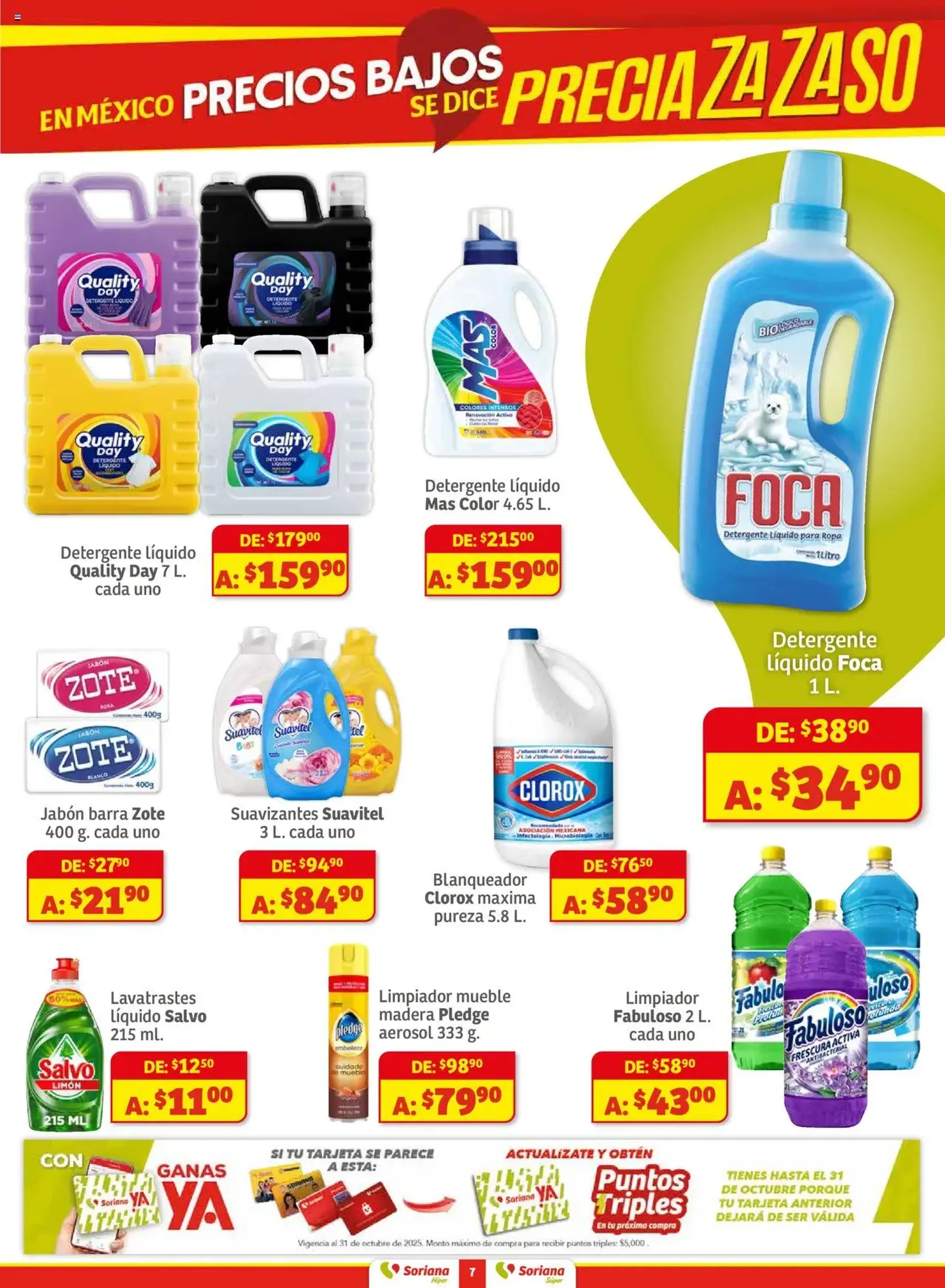 Soriana - Preciazazaso Híper: Ags, Col, Gto, Jal, Mich - folleto válido desde 01/08/2025 página 7 de 8