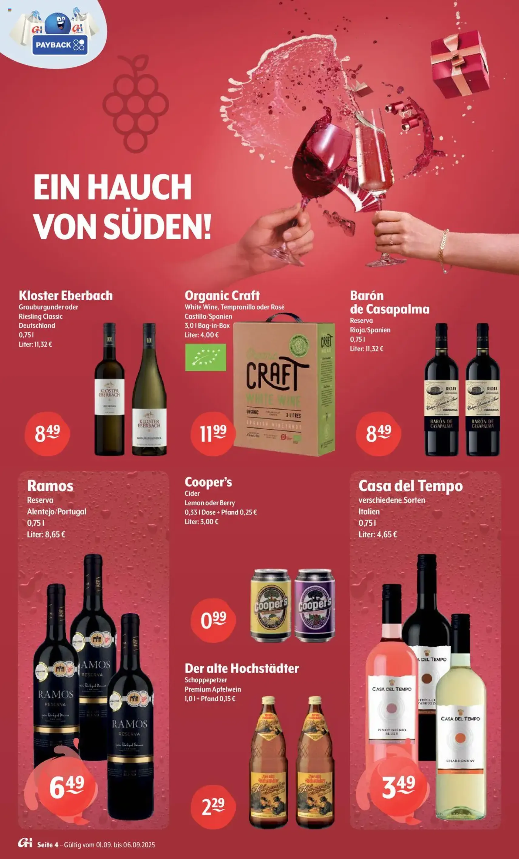 Trink und Spare Prospekt - Gültiger Prospekt ab 01.09.2025, Seite 4 von insgesamt 8