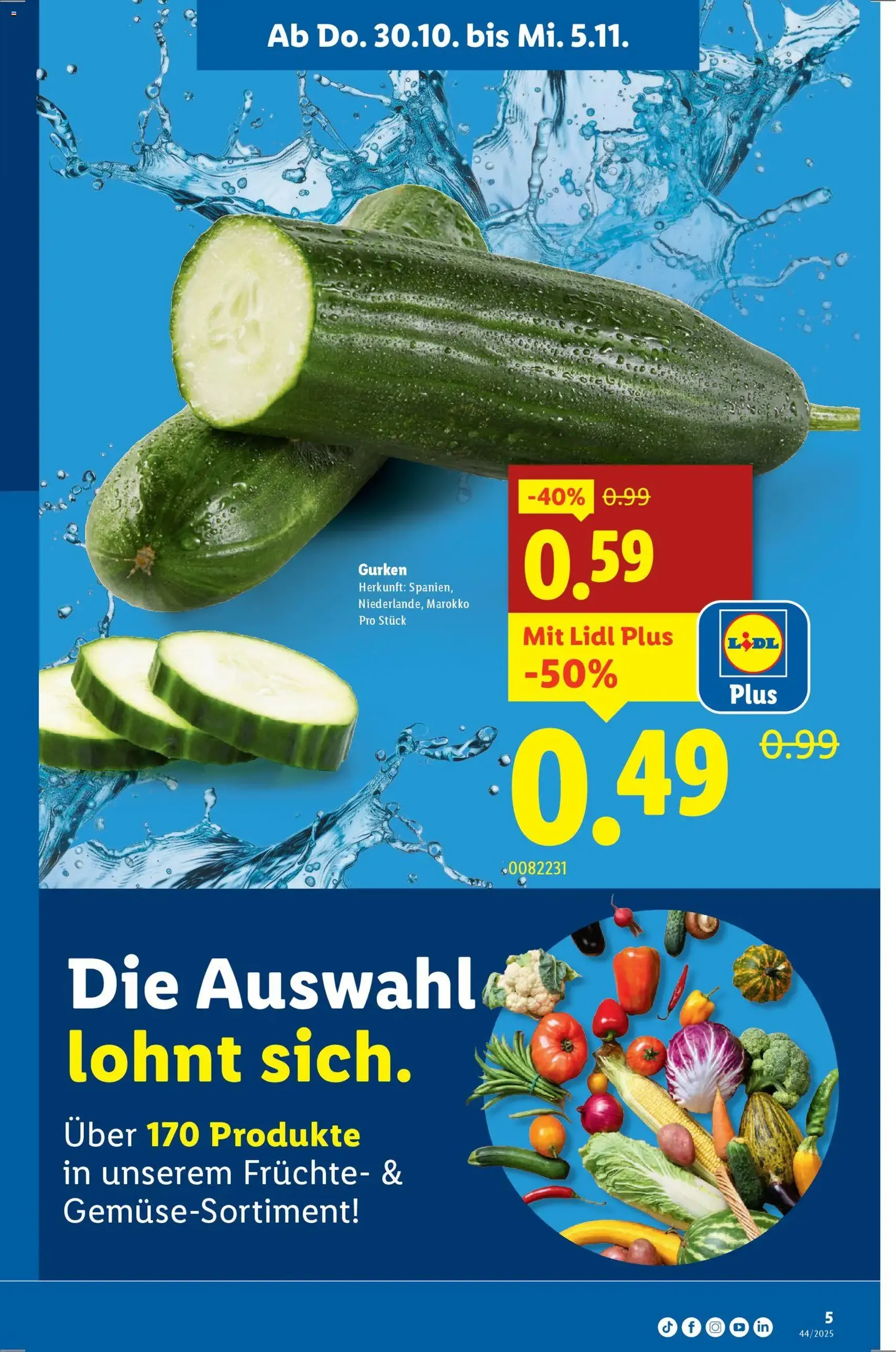 Lidl Aktionen - Gültiger Prospekt ab 30.10.2025, Seite 5 von insgesamt 32 Lidl Aktionen - Gültiger Prospekt ab 30.10.2025, Seite 5 von insgesamt 32