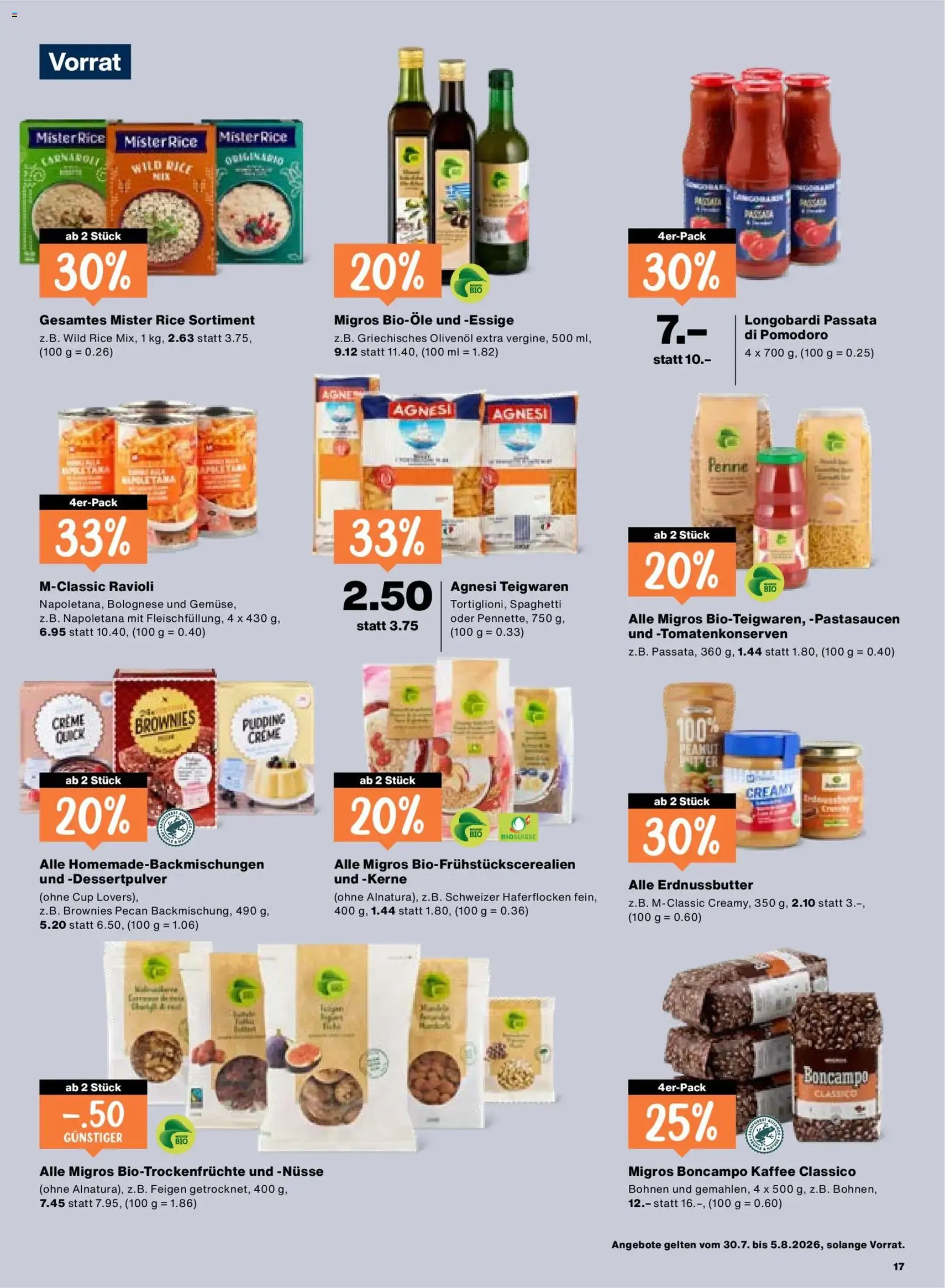 Migros aktionen - Gültiger Prospekt ab 30.07.2026, Seite 17 von insgesamt 24
