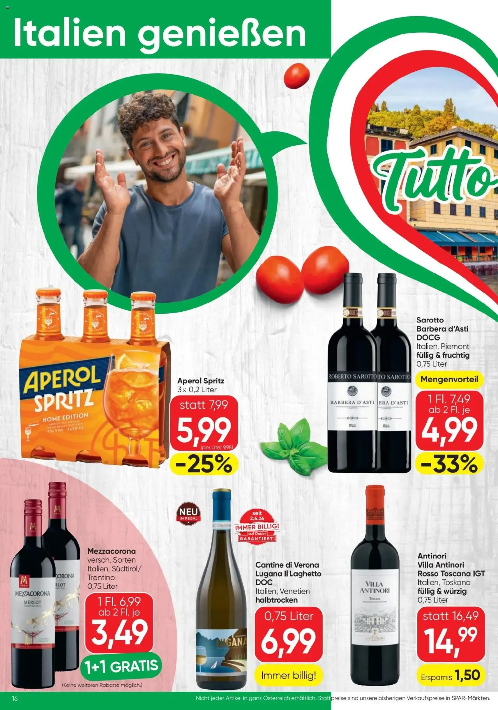 Spar - Flugblatt - Gültiger Prospekt ab 01.07.2026, Seite 16 von insgesamt 24