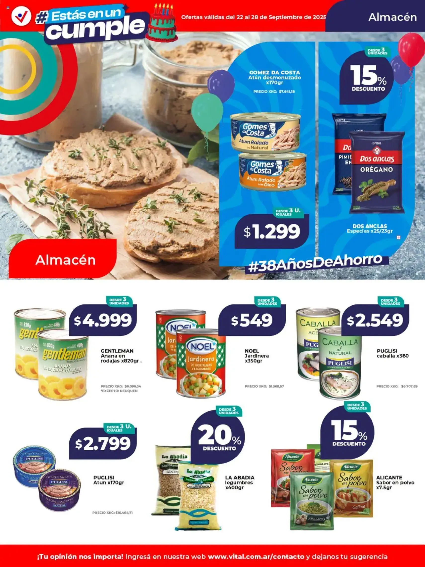 Vital ofertas - folleto válido desde 22/09/2025 página 12 de 21