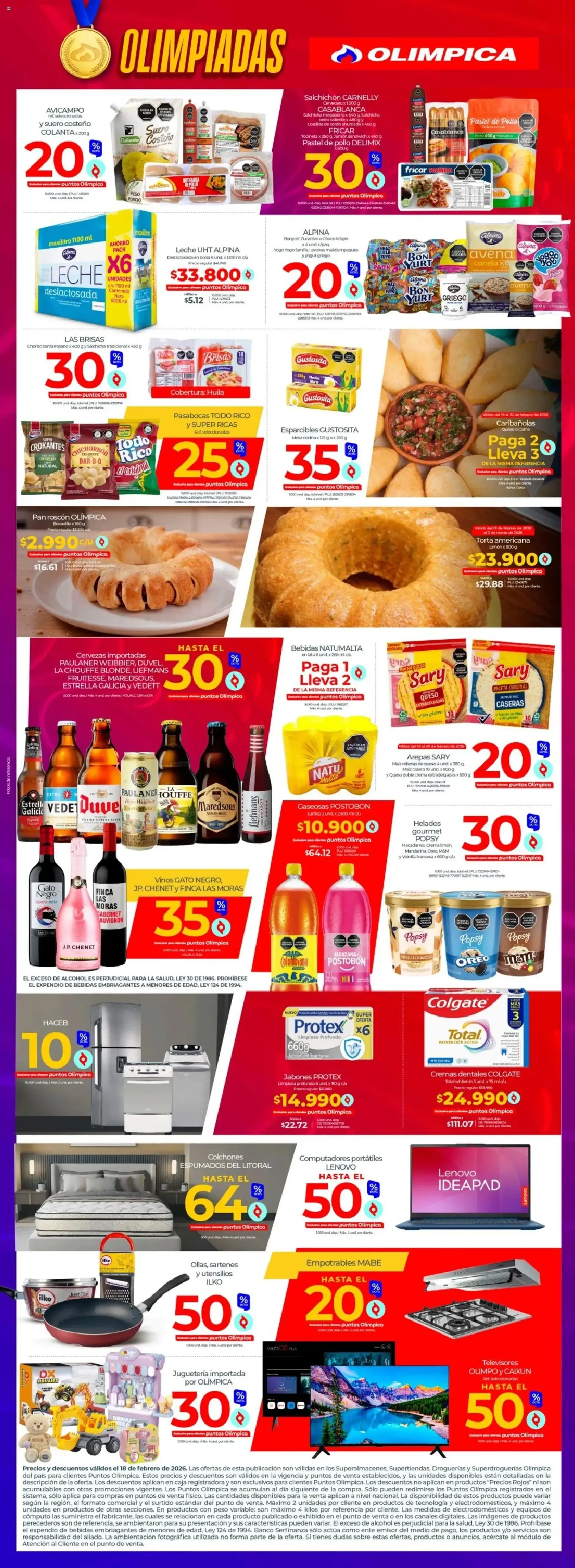 Olímpica - Miércoles de plaza - folleto válido desde 18/02/2026 página 2 de 2