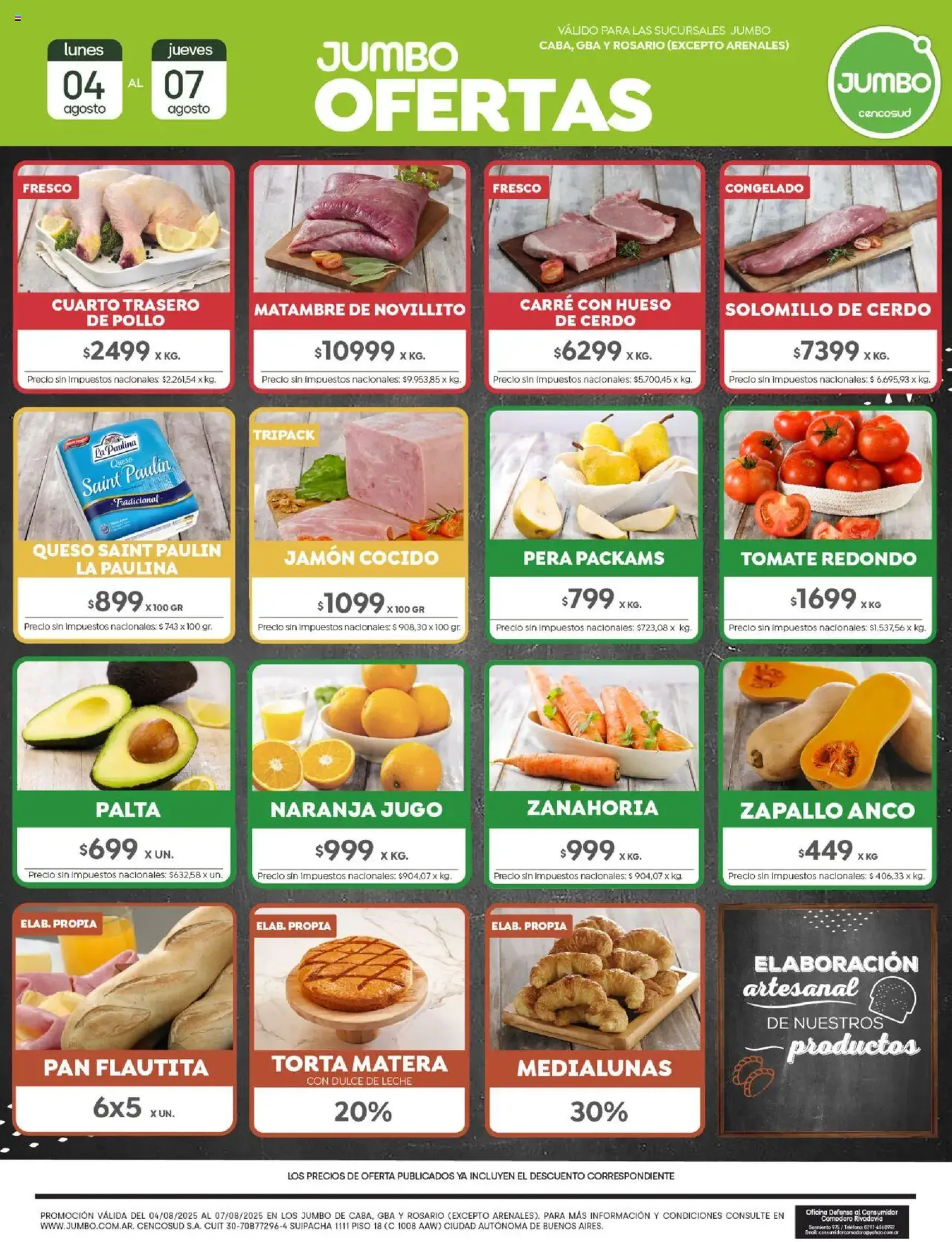 Jumbo ofertas - folleto válido desde 04/08/2025 página 1 de 2