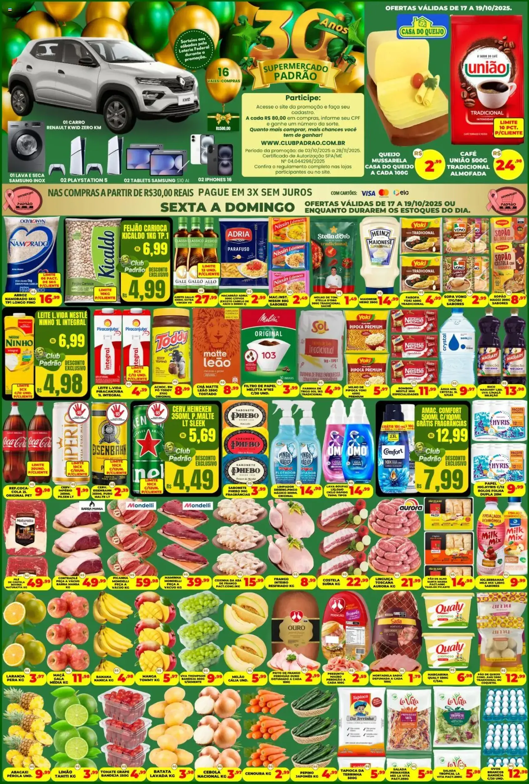 Supermercado Padrão - Ofertas da semana - folheto válido a partir de 17/10/2025 página 1 de 2