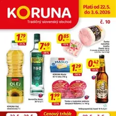 Koruna leták - náhľad letáku platný od 22.05.2026