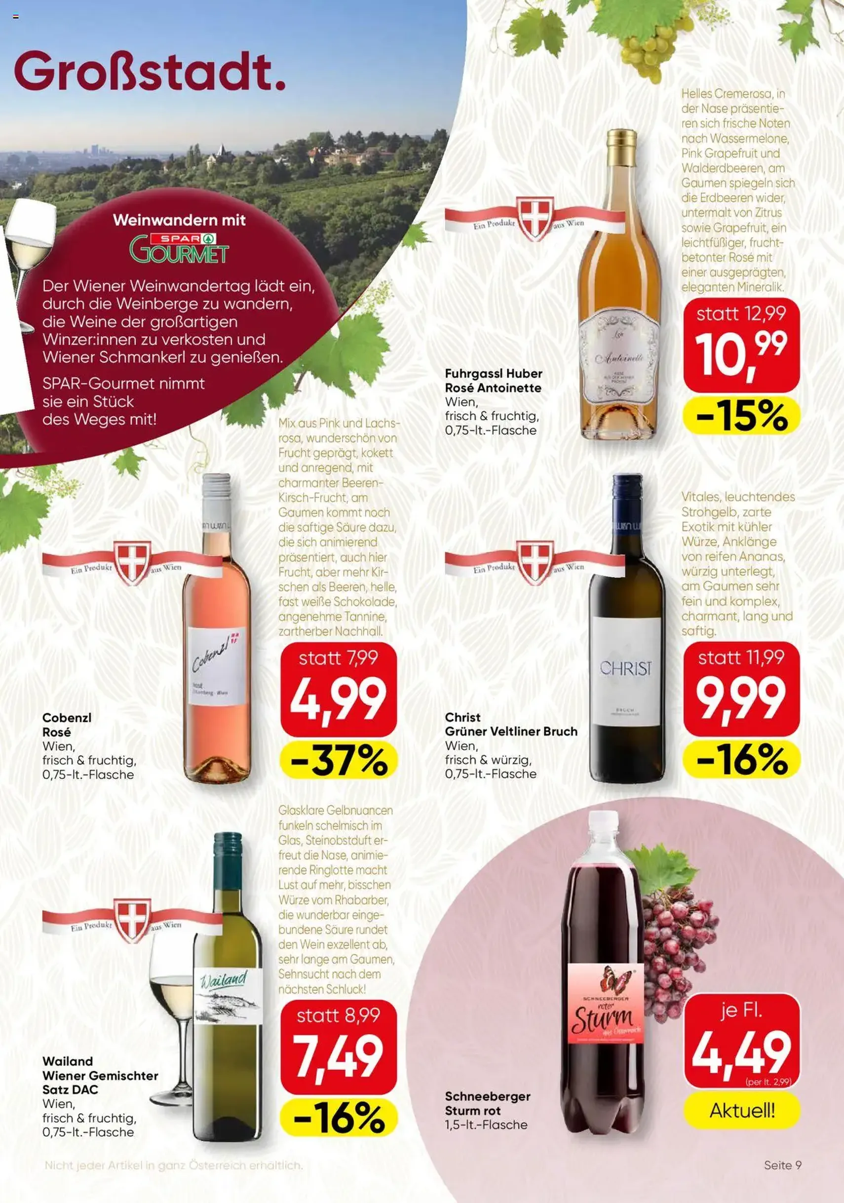 SPAR Gourmet Flugblatt - Gültiger Prospekt ab 11.09.2025, Seite 9 von insgesamt 12