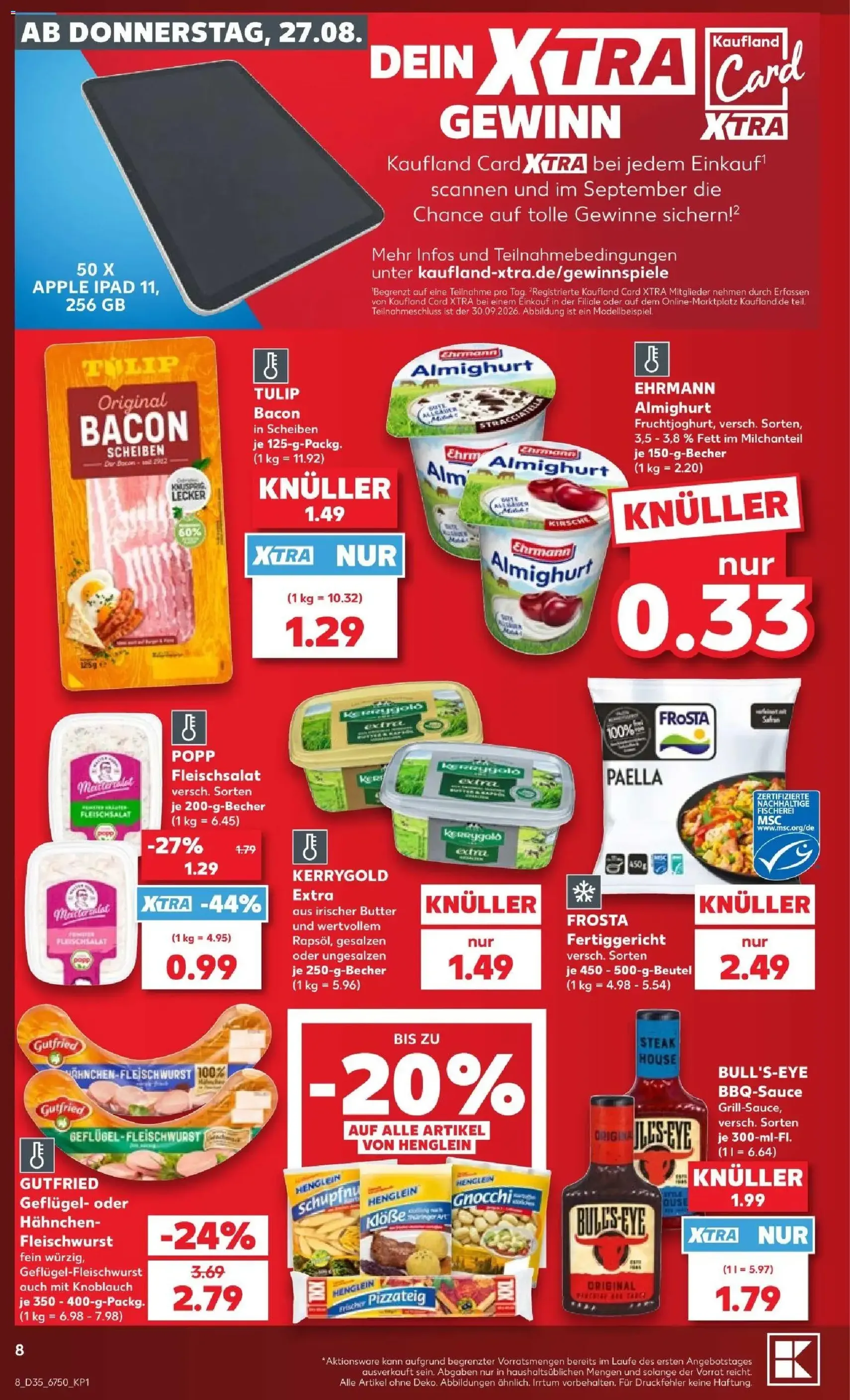 Kaufland Prospekt - Gültiger Prospekt ab 27.08.2026, Seite 8 von insgesamt 60