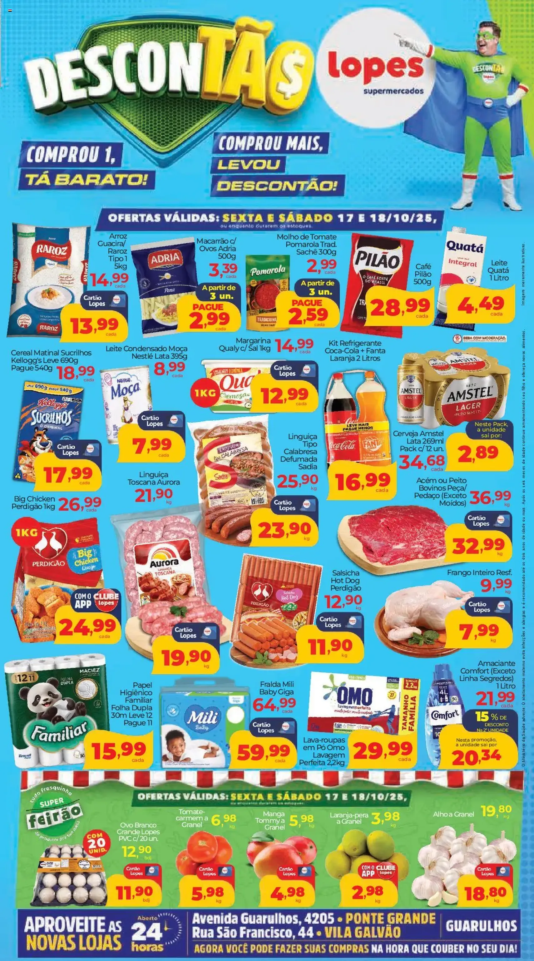 Lopes Supermercados - Ofertas da semana - folheto válido a partir de 17/10/2025 página 1 de 4