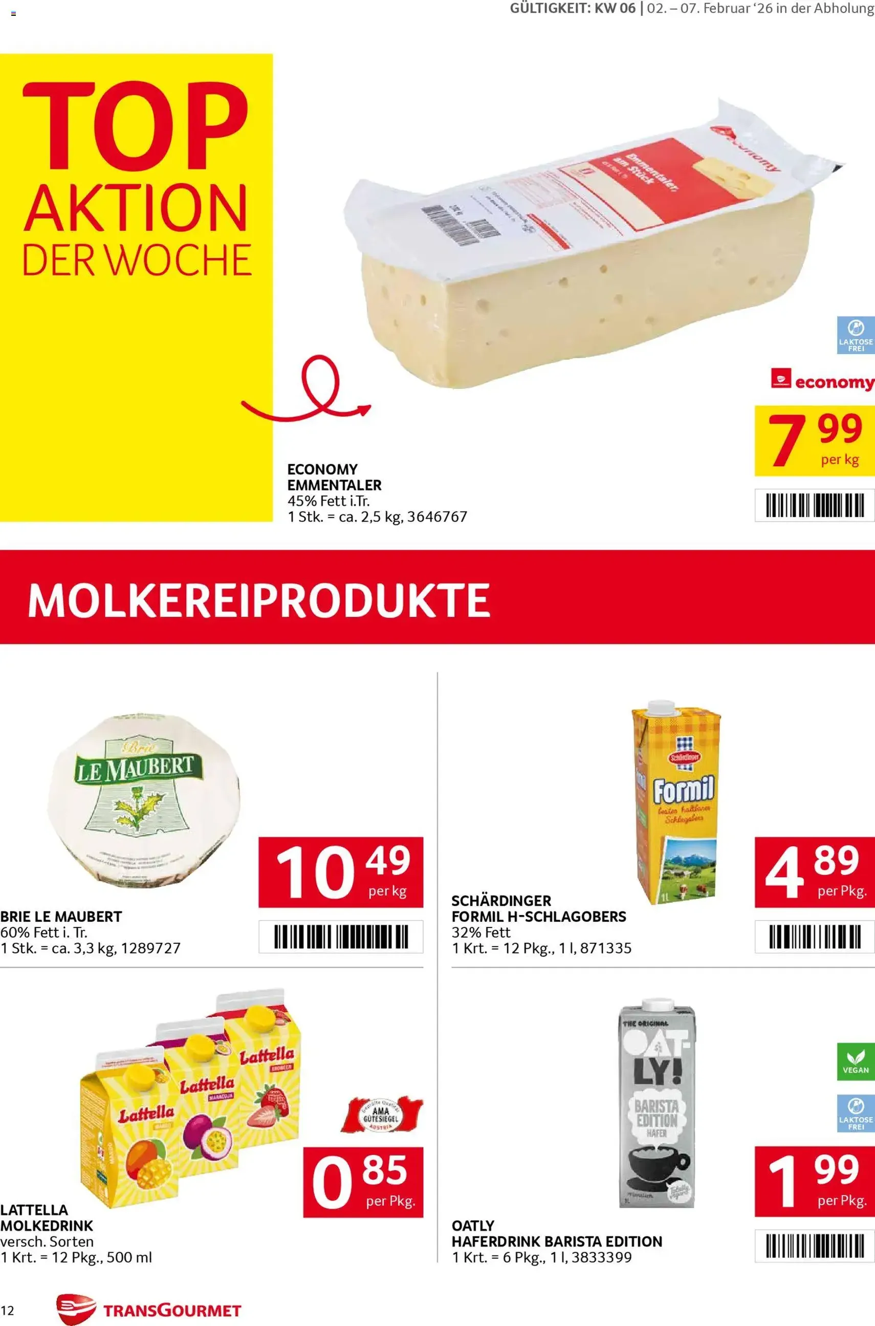 Transgourmet Flugblatt - Gültiger Prospekt ab 02.02.2026, Seite 12 von insgesamt 31