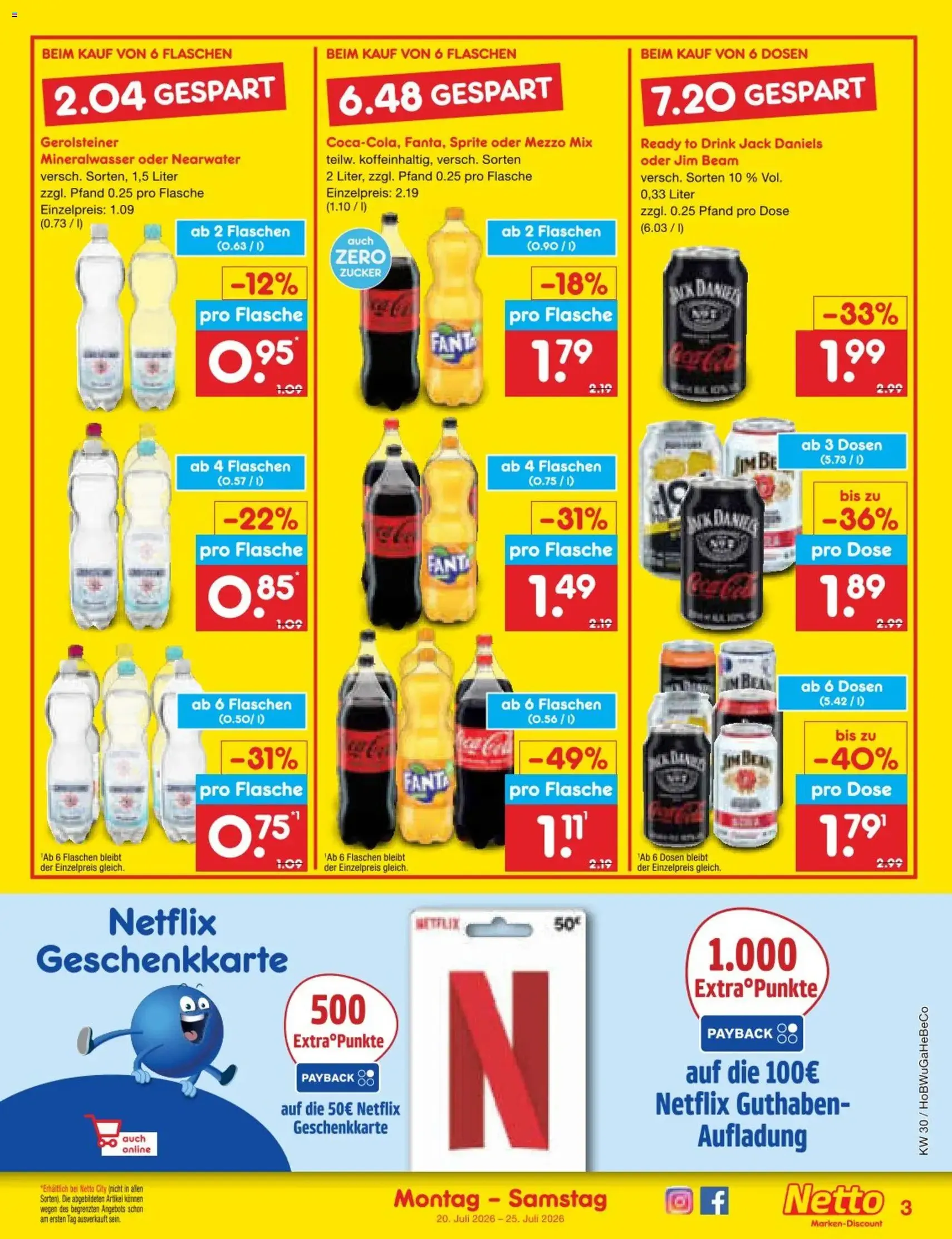Netto Marken-Discount Prospekt - Gültiger Prospekt ab 20.07.2026, Seite 3 von insgesamt 71